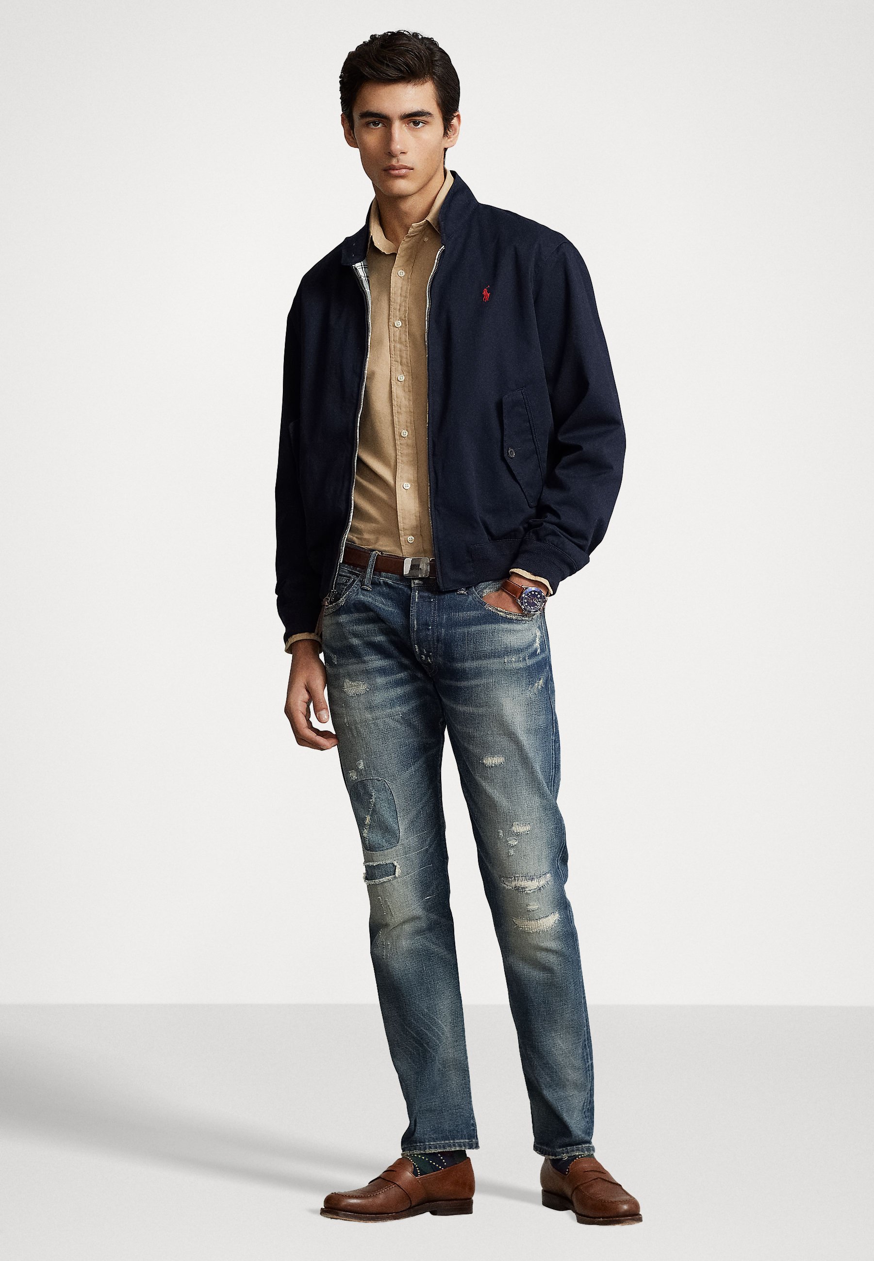 Polo Ralph Lauren CHINO JACKET - Light jacket - navy/dark blue