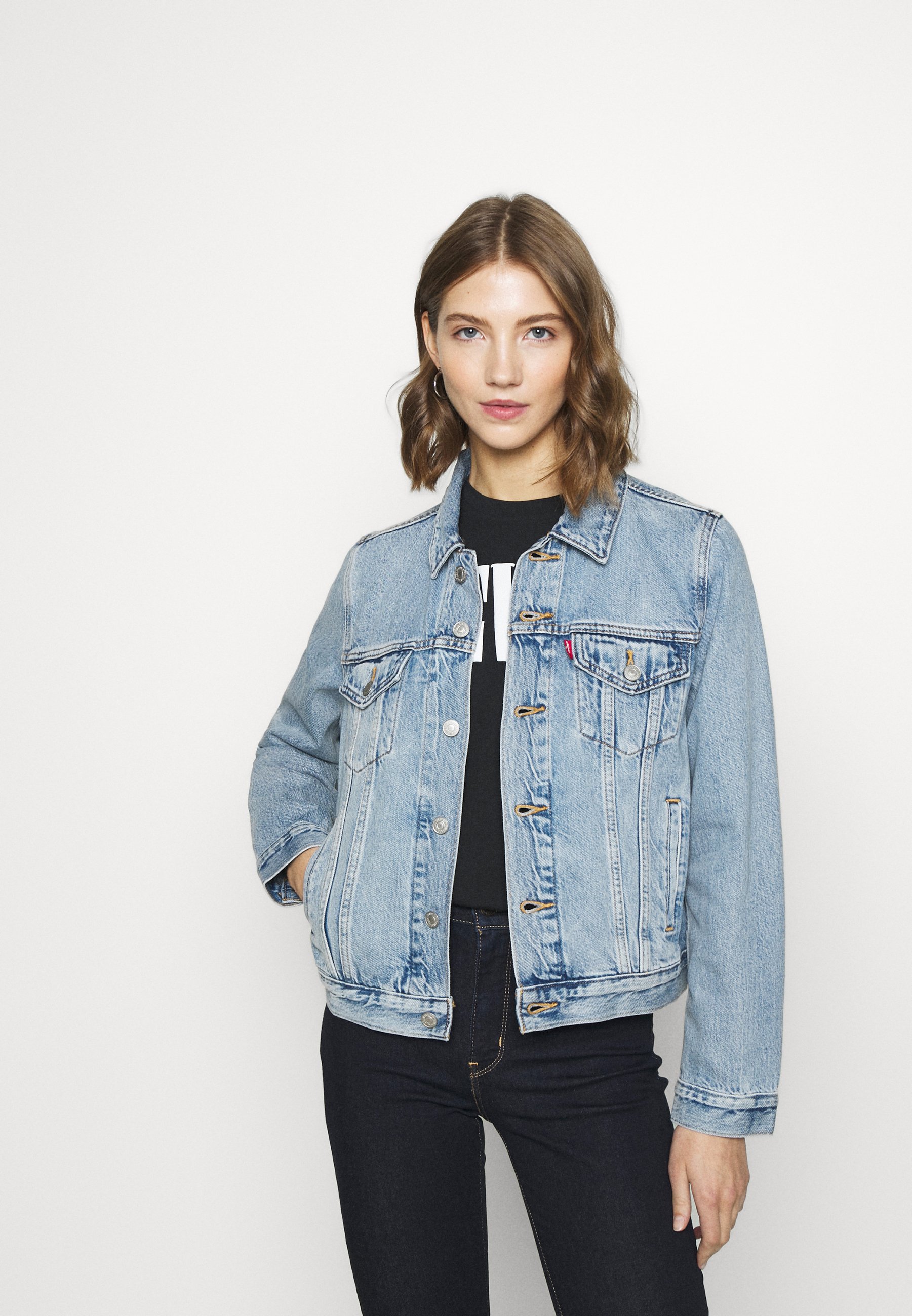 Levi's® ORIGINAL TRUCKER - Denim jacket - all mine/light-blue denim