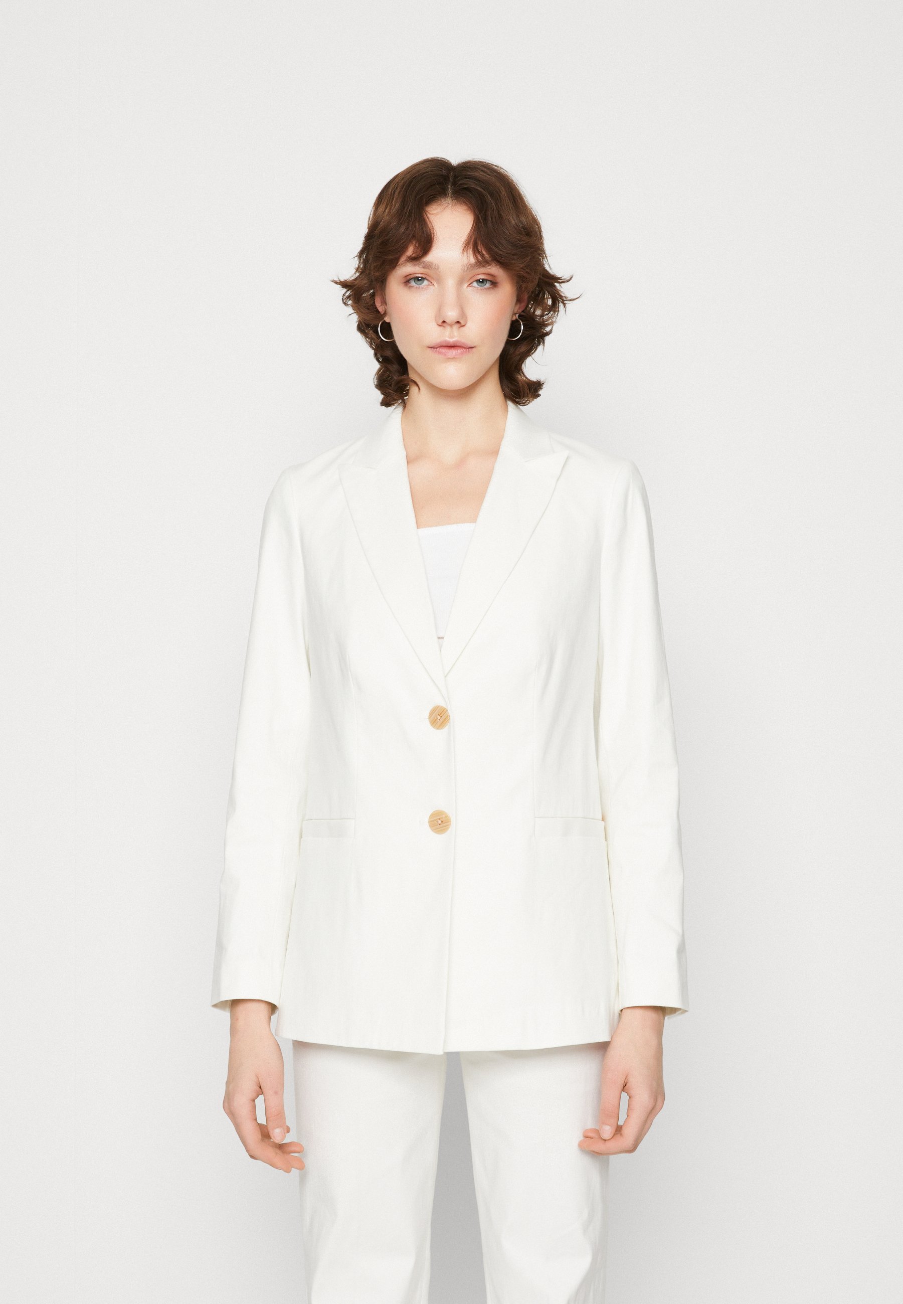 Scotch & Soda SINGLE BREASTED - Short coat - off white/off-white