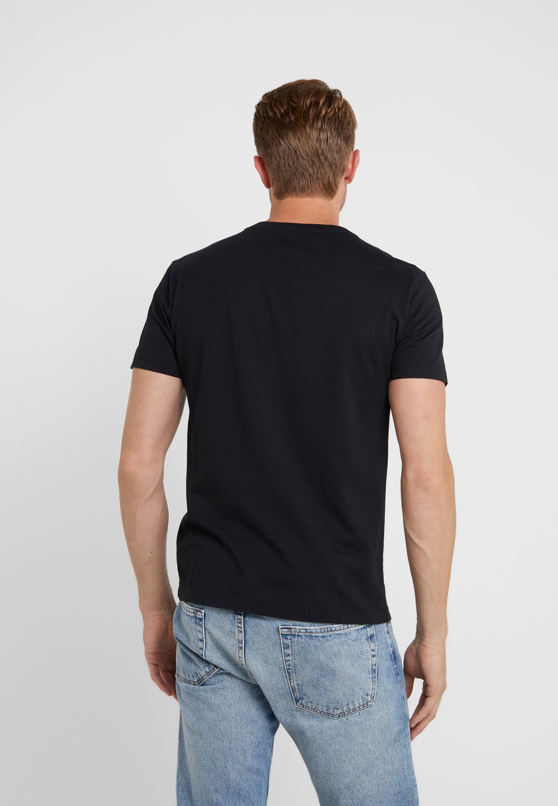 Polo Ralph Lauren CUSTOM SLIM FIT V-NECK T-SHIRT - Basic T-shirt - black
