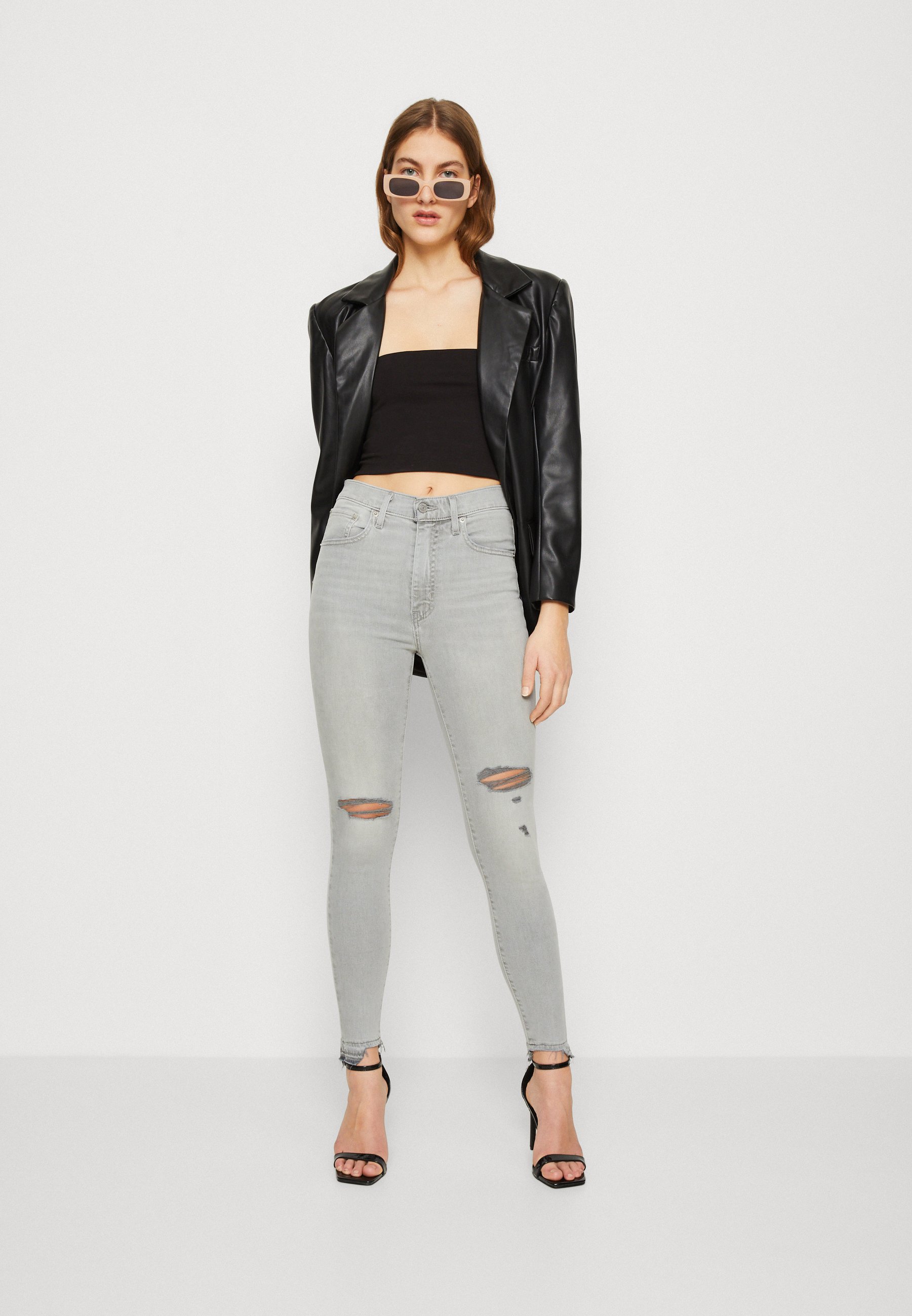 Levi's® MILE HIGH SUPER SKINNY - Jeans Skinny Fit - knock knock/grey