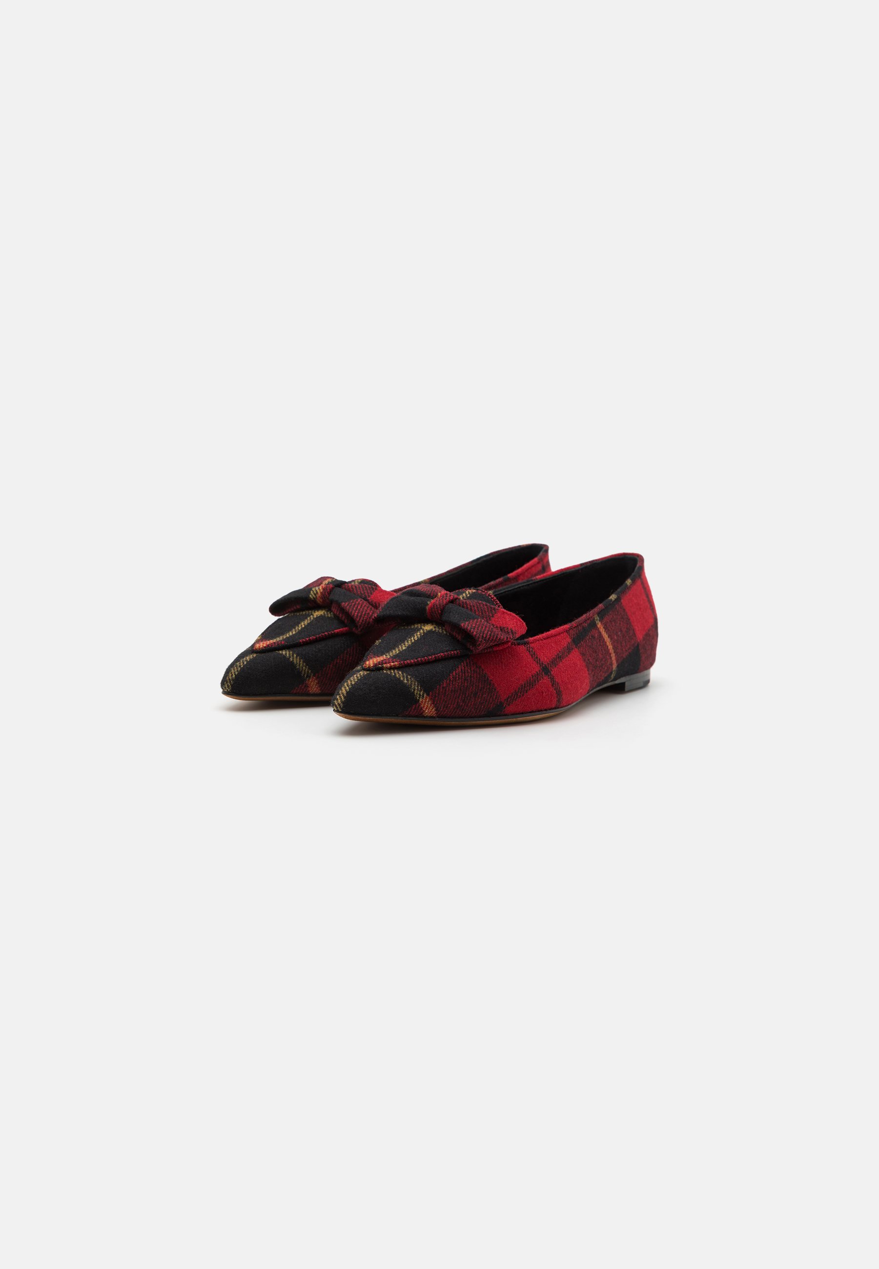 Polo Ralph Lauren ASTYN FLATS LOAFER - Slip-ons - red/black/multi-coloured/red