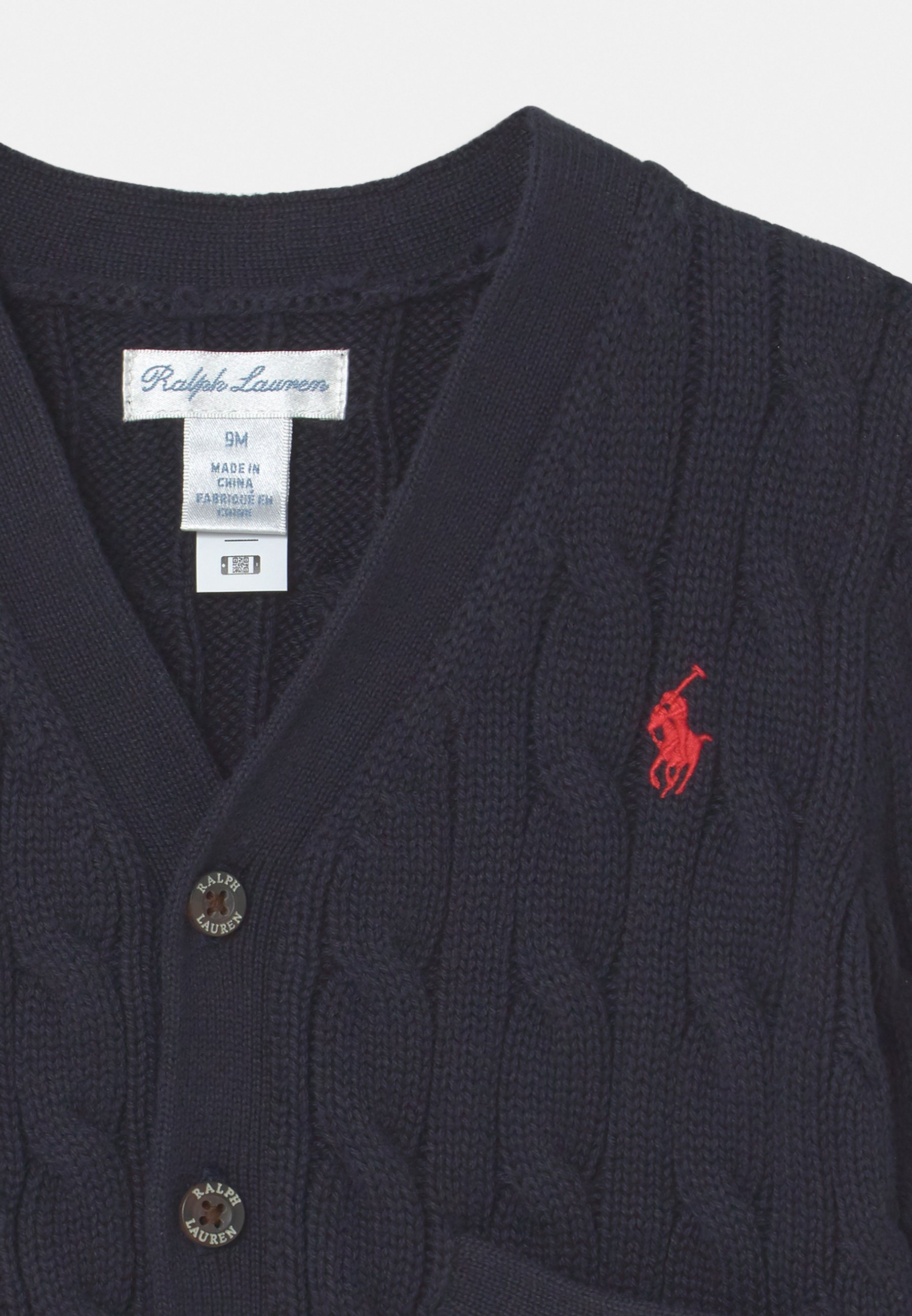 Polo Ralph Lauren BABY CABLE CARDI - Cardigan - navy/dark blue