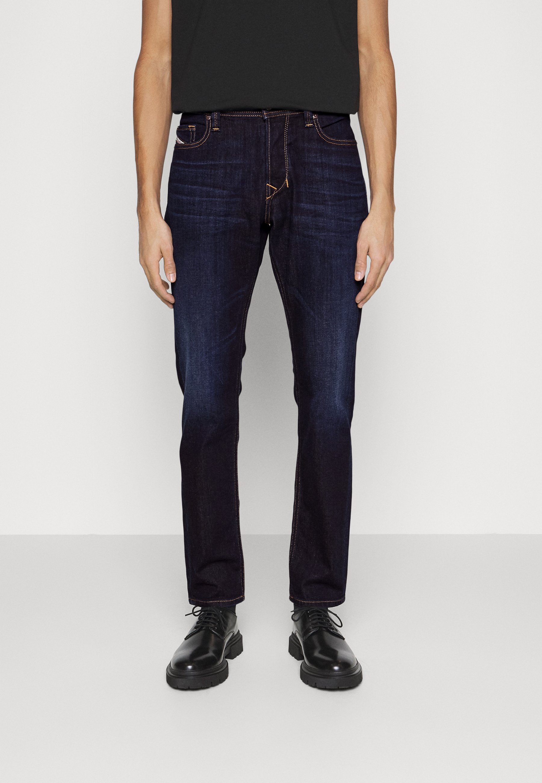 Diesel Straight leg jeans - black denim/dark blue