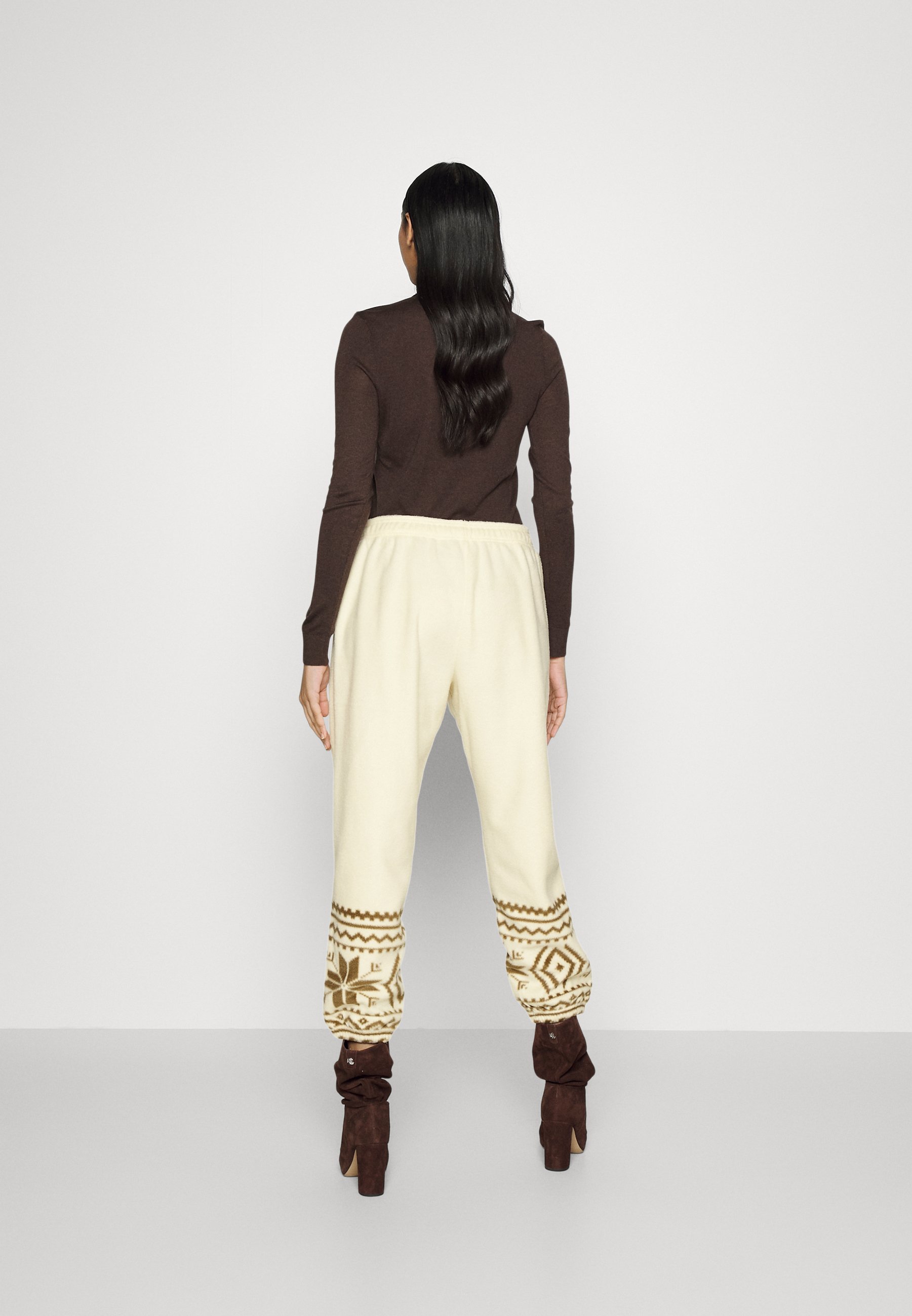 Polo Ralph Lauren ATHLETIC - Tracksuit bottoms - guide cream/off-white