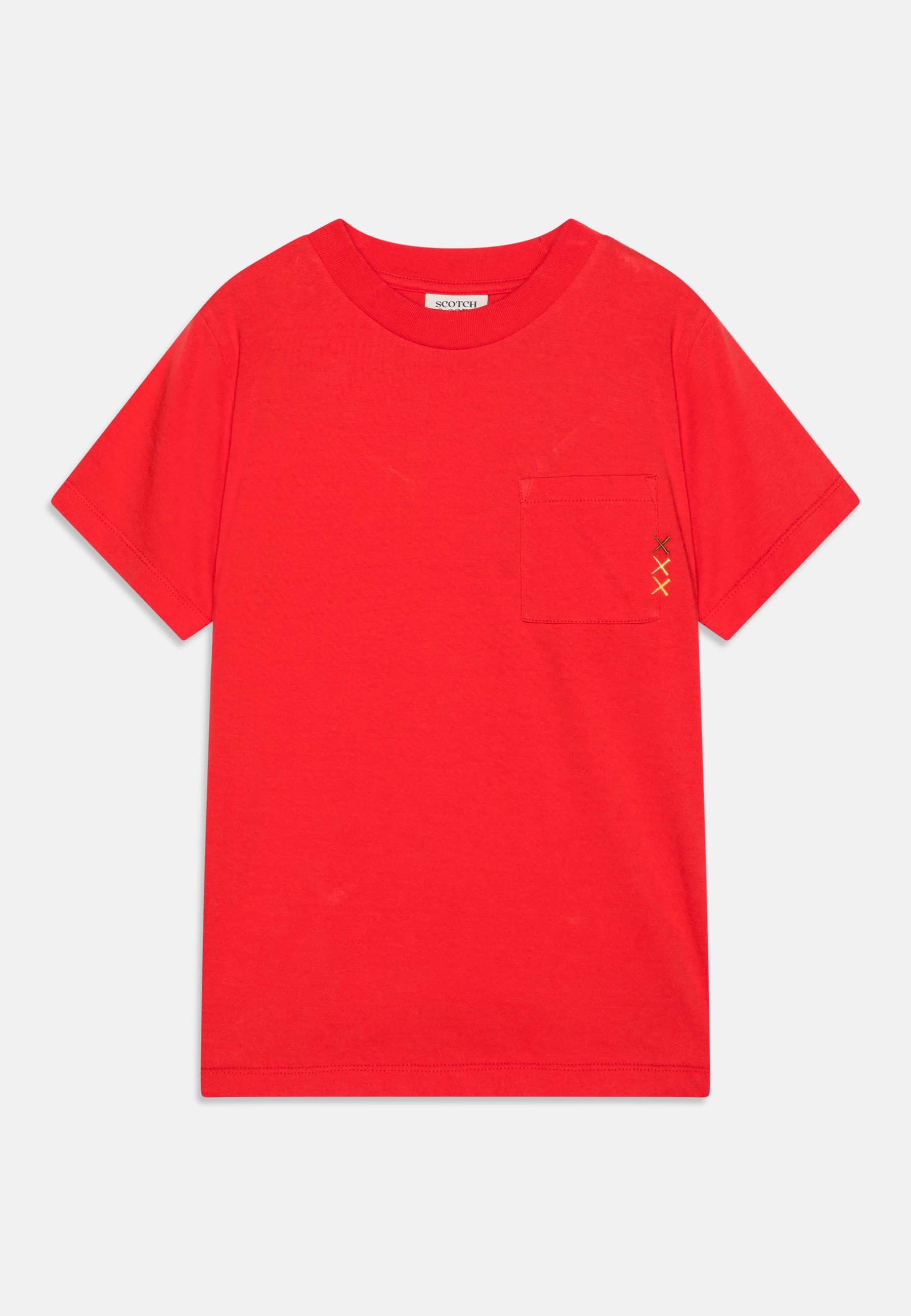 Scotch & Soda CONVERSION CHEST POCKET - Basic T-shirt - radio red/red
