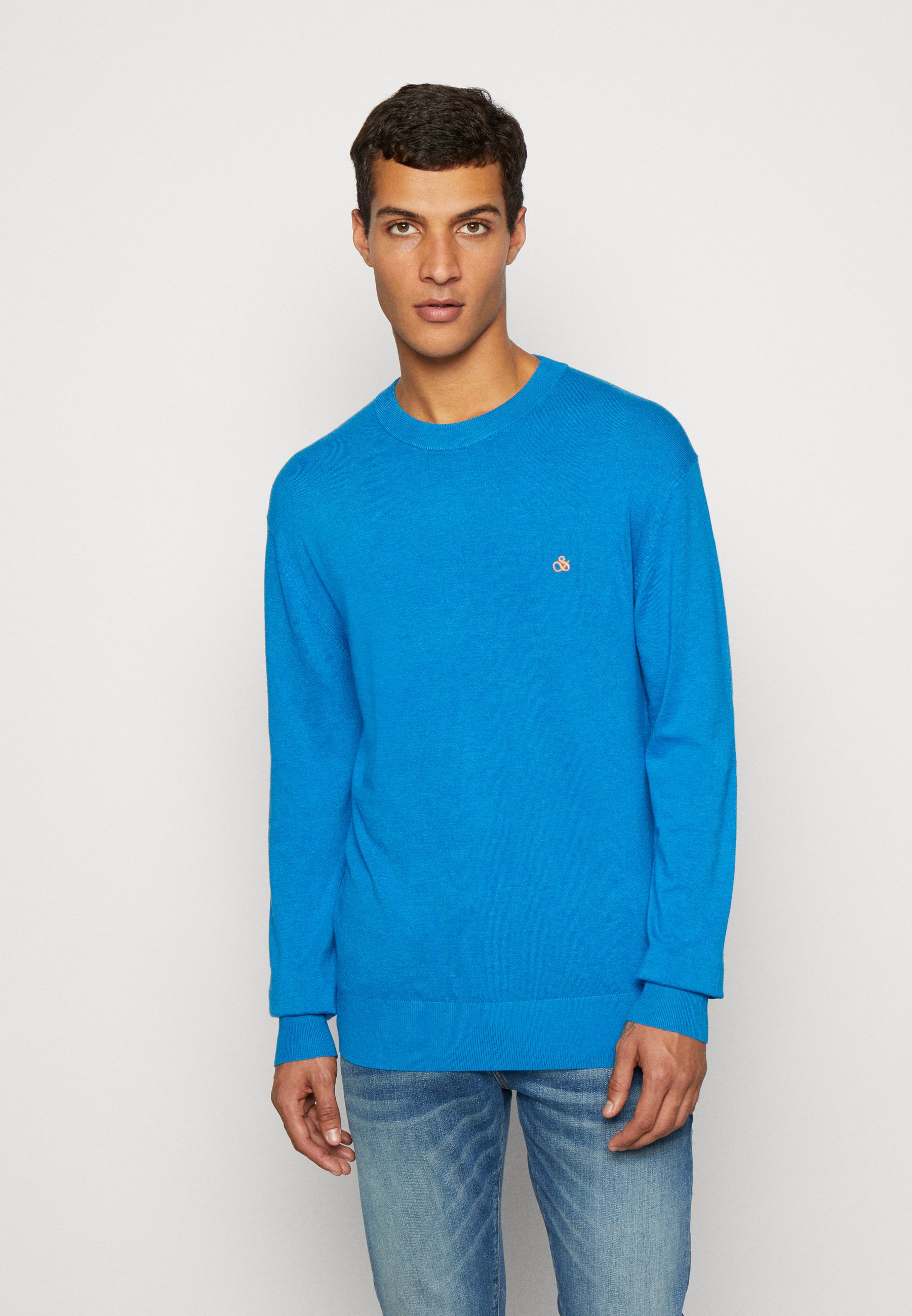 Scotch & Soda ESSENTIALS BLEND CREWNECK  - Jumper - iris blue/blue