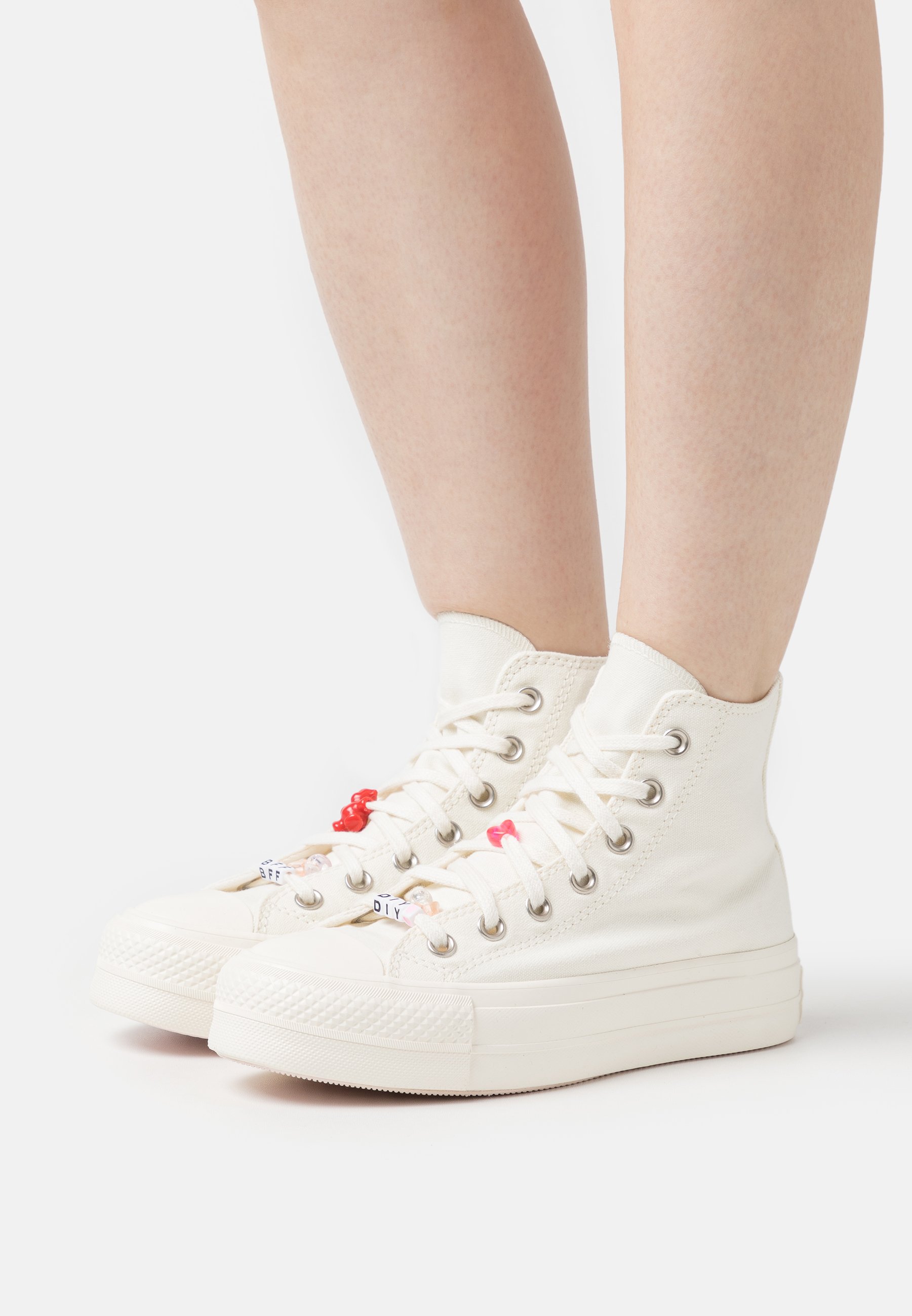 Converse CHUCK TAYLOR ALL STAR LIFT - High-top trainers - beige/black/beige