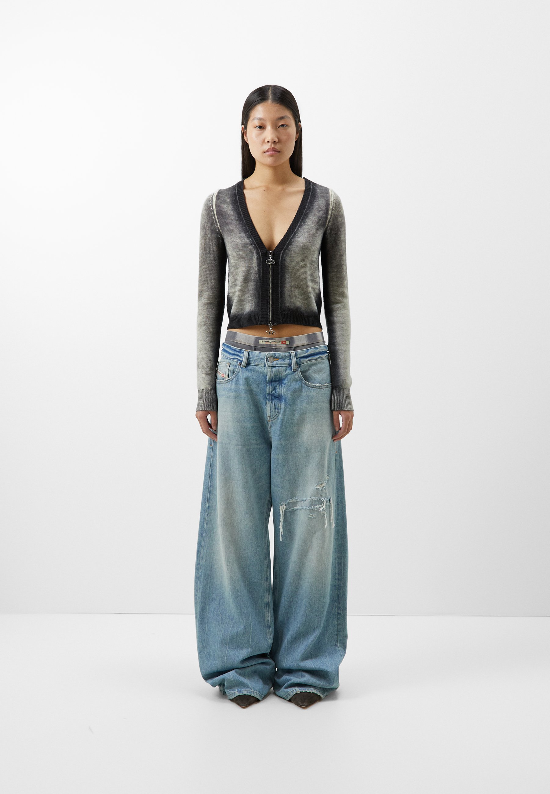 Diesel M-ARIKA-A - Cardigan - grey