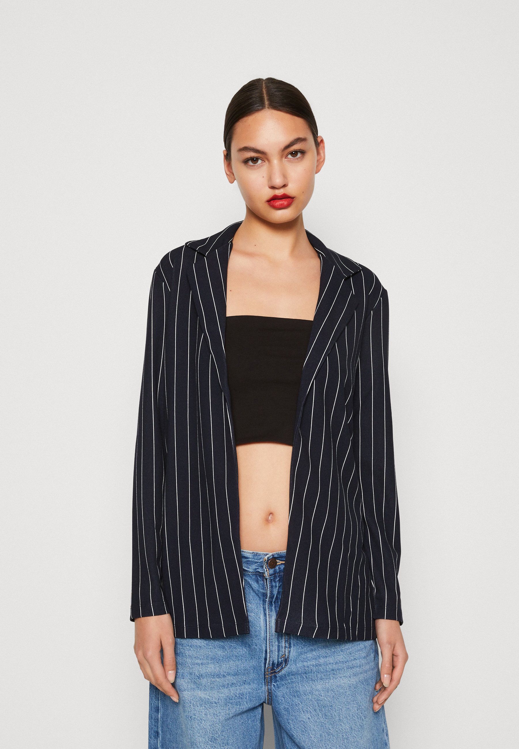 ONLY ONLSANIA - Short coat - night sky/cloud dancer/dark blue