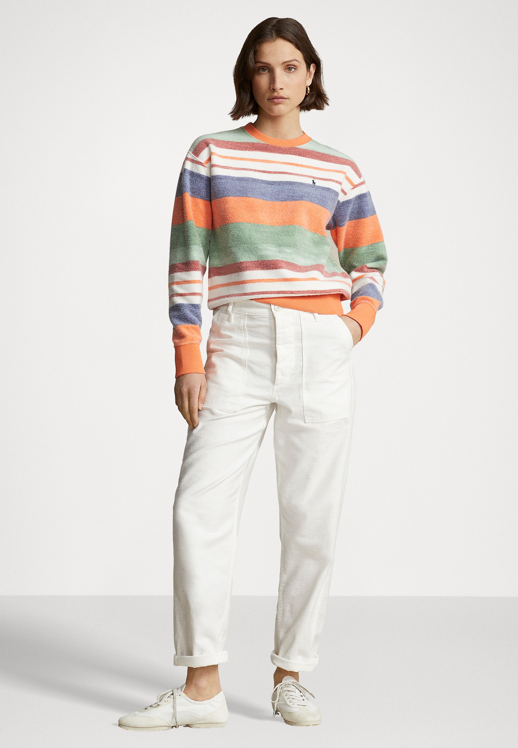 Polo Ralph Lauren LONG SLEEVE - Fleece jumper - multi/multi-coloured