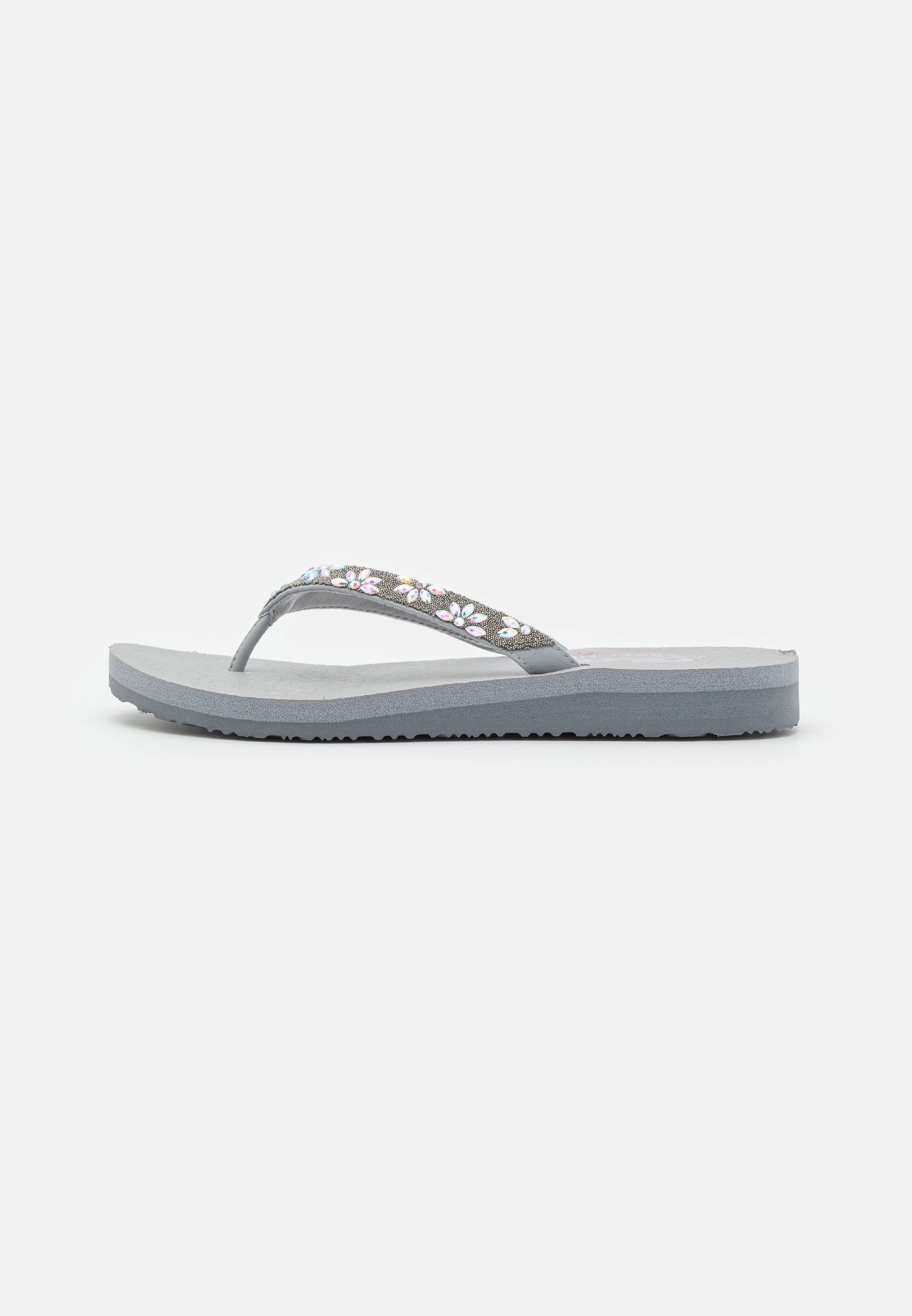Skechers MEDITATION - T-bar sandals - taupe/grey