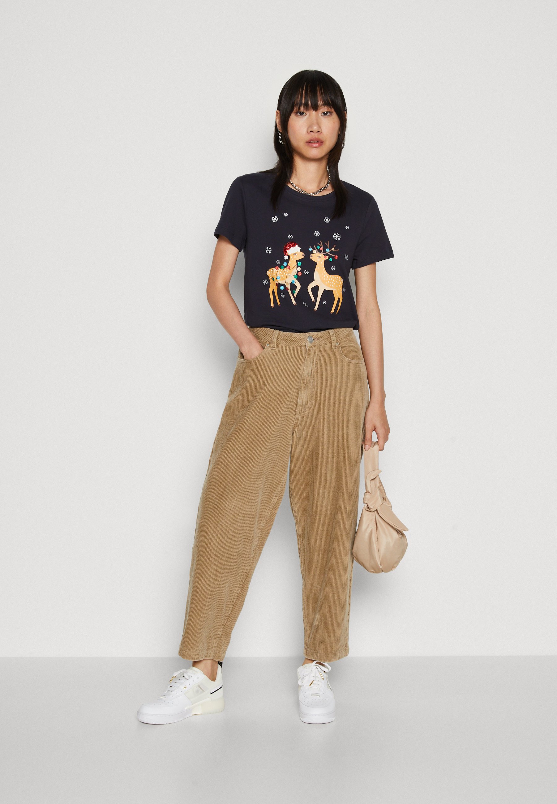 ONLY ONLXMAS YRSA CHRISTMAS  - Print T-shirt - night sky/dark blue