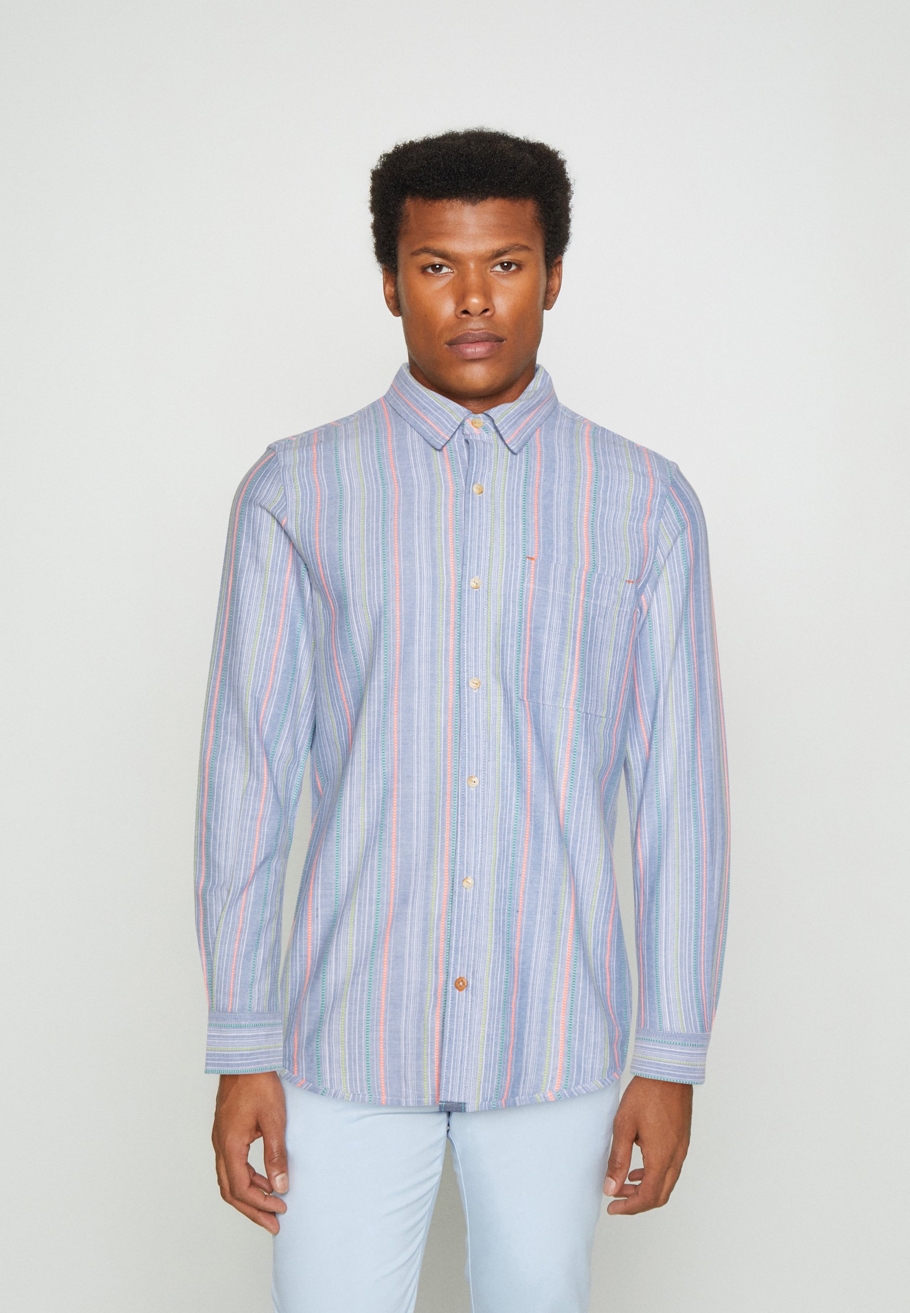 Scotch & Soda DOBBY STRIPE - Shirt - multicolour/multi-coloured