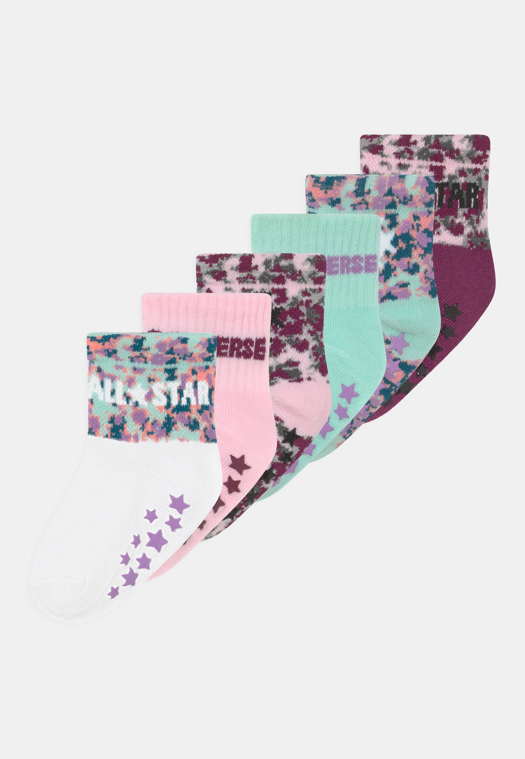 Converse GRIPPER UNISEX 6 PACK - Socks - pink
