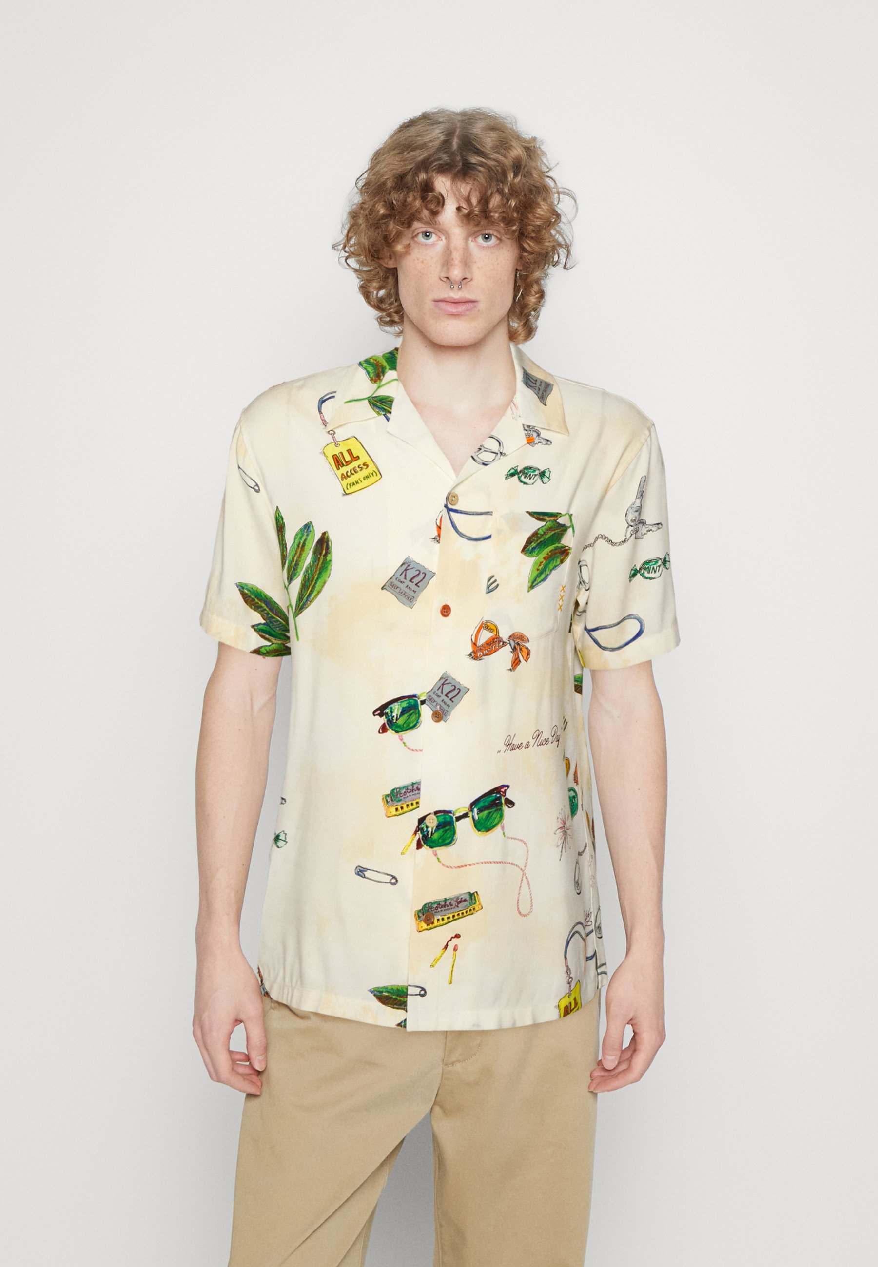 Scotch & Soda HAWAII - Shirt - off-white