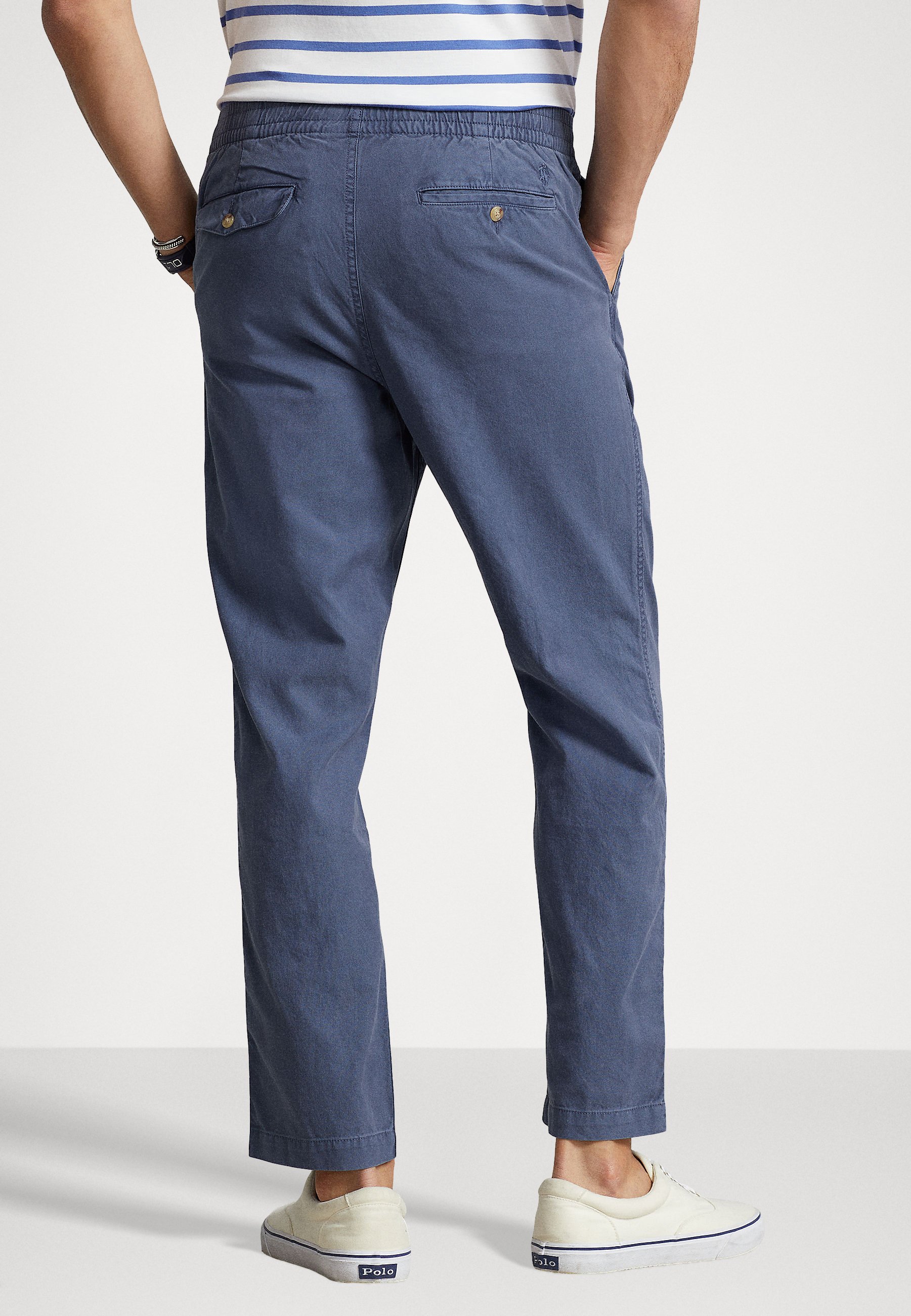 Polo Ralph Lauren PREPSTER FLAT FRONT - Trousers - blue heaven/blue