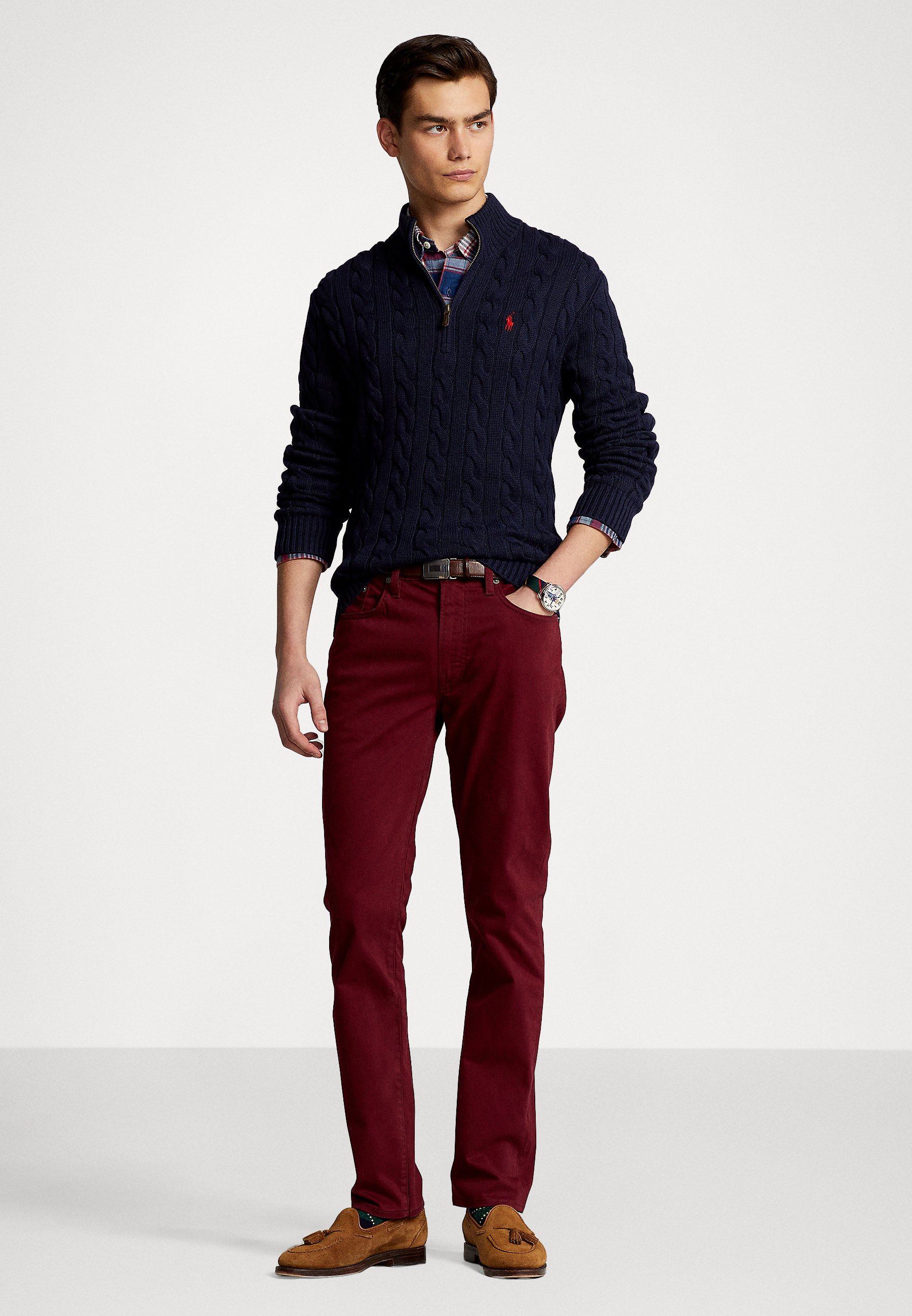 Polo Ralph Lauren LONG SLEEVE - Jumper - hunter navy/dark blue