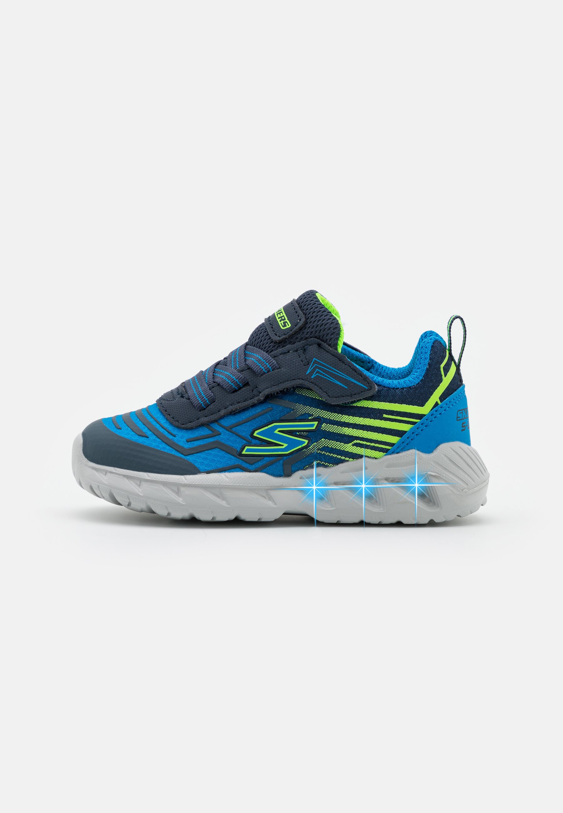 Skechers MAGNA LIGHTS - Trainers - navy/blue/lime/dark blue