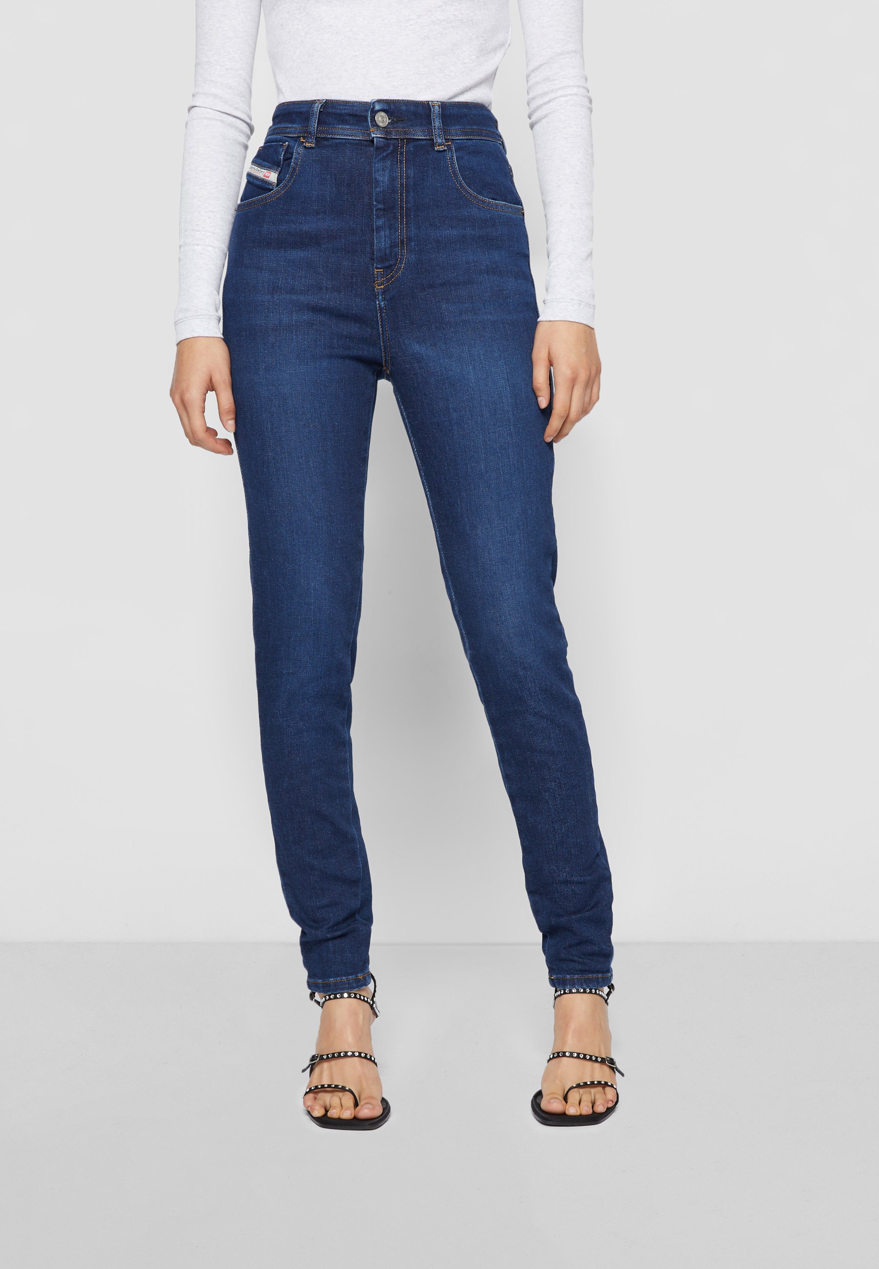 Diesel 1984 SLANDY-HIGH DIESEL LIBRARY - Jeans Skinny Fit - denim/dark-blue denim