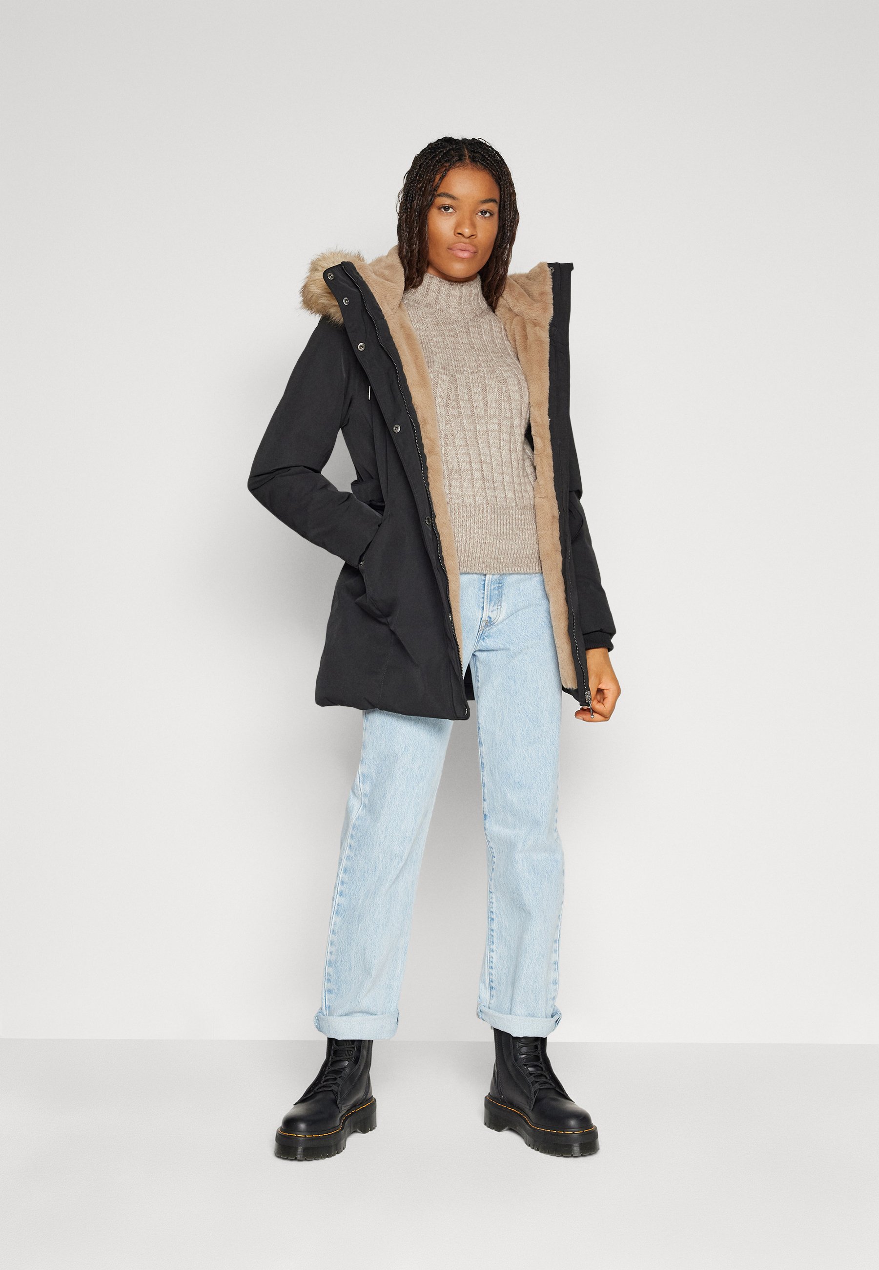 ONLY ONLNEWPRISKA JACKET - Winter coat - black
