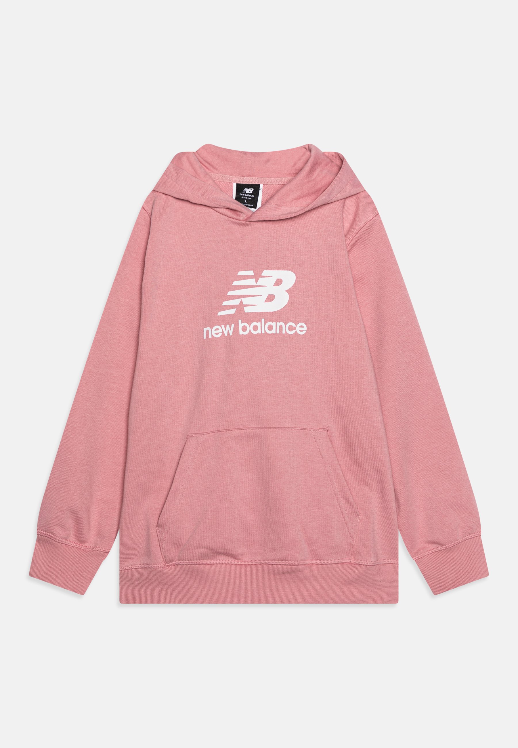 NB ESSENTIALS STACKED LOGO HOODIE UNISEX - Sweatshirt - hao/light pink
