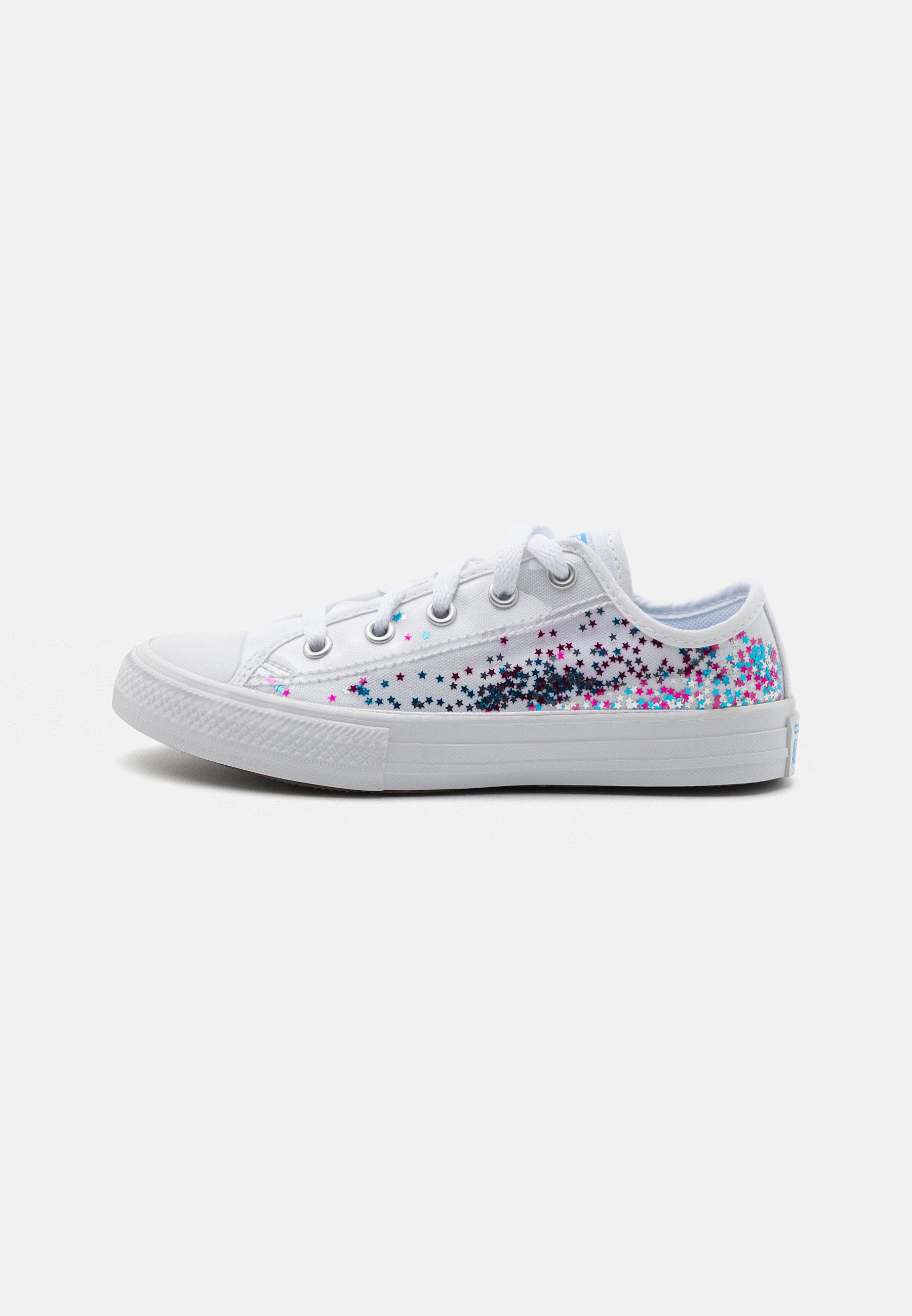Converse CHUCK TAYLOR ALL STAR ENCAPSULATED GLITTER - Trainers - white/university blue/pink/white