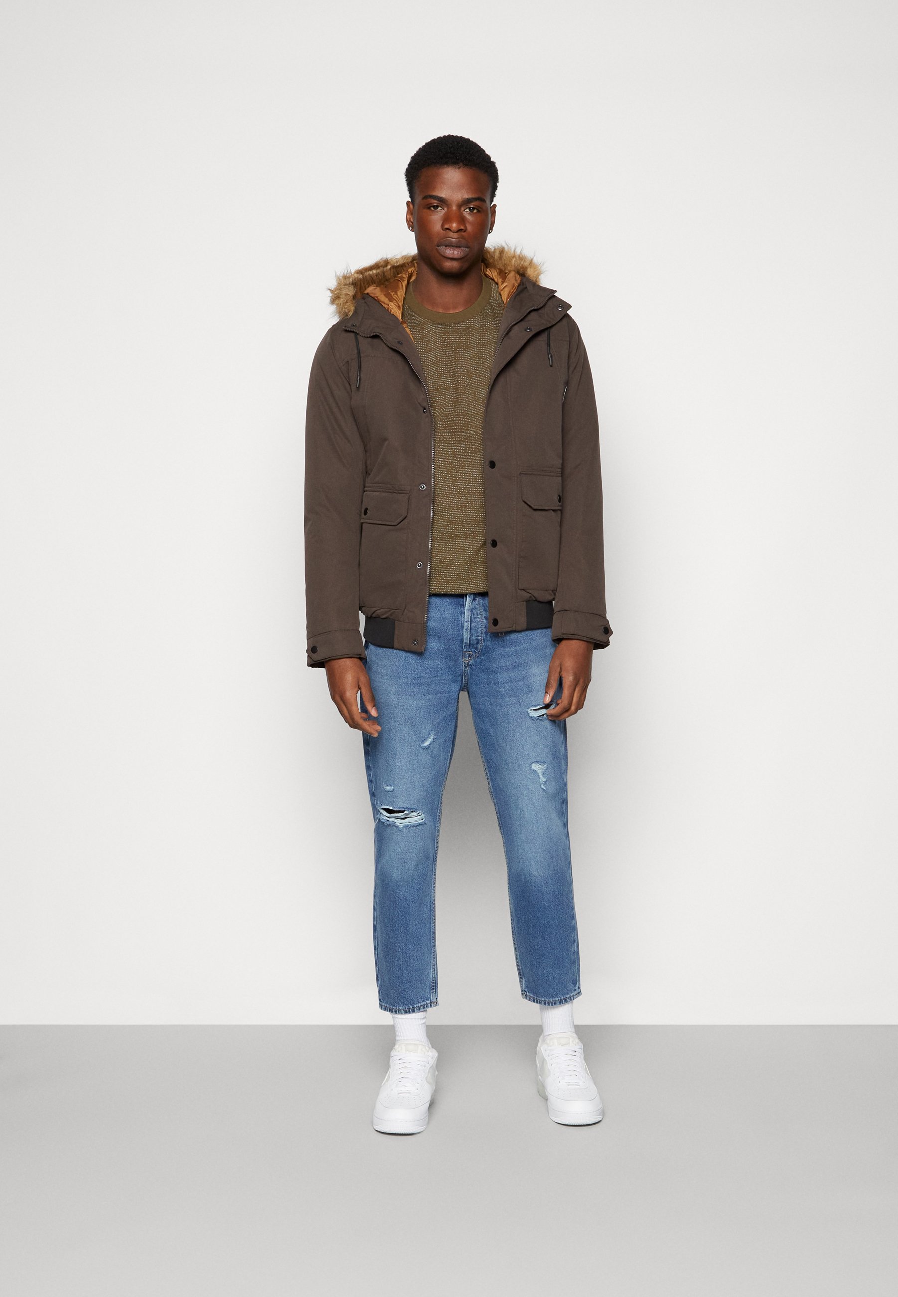 Jack &Jones Winter jacket - mulch/dark brown