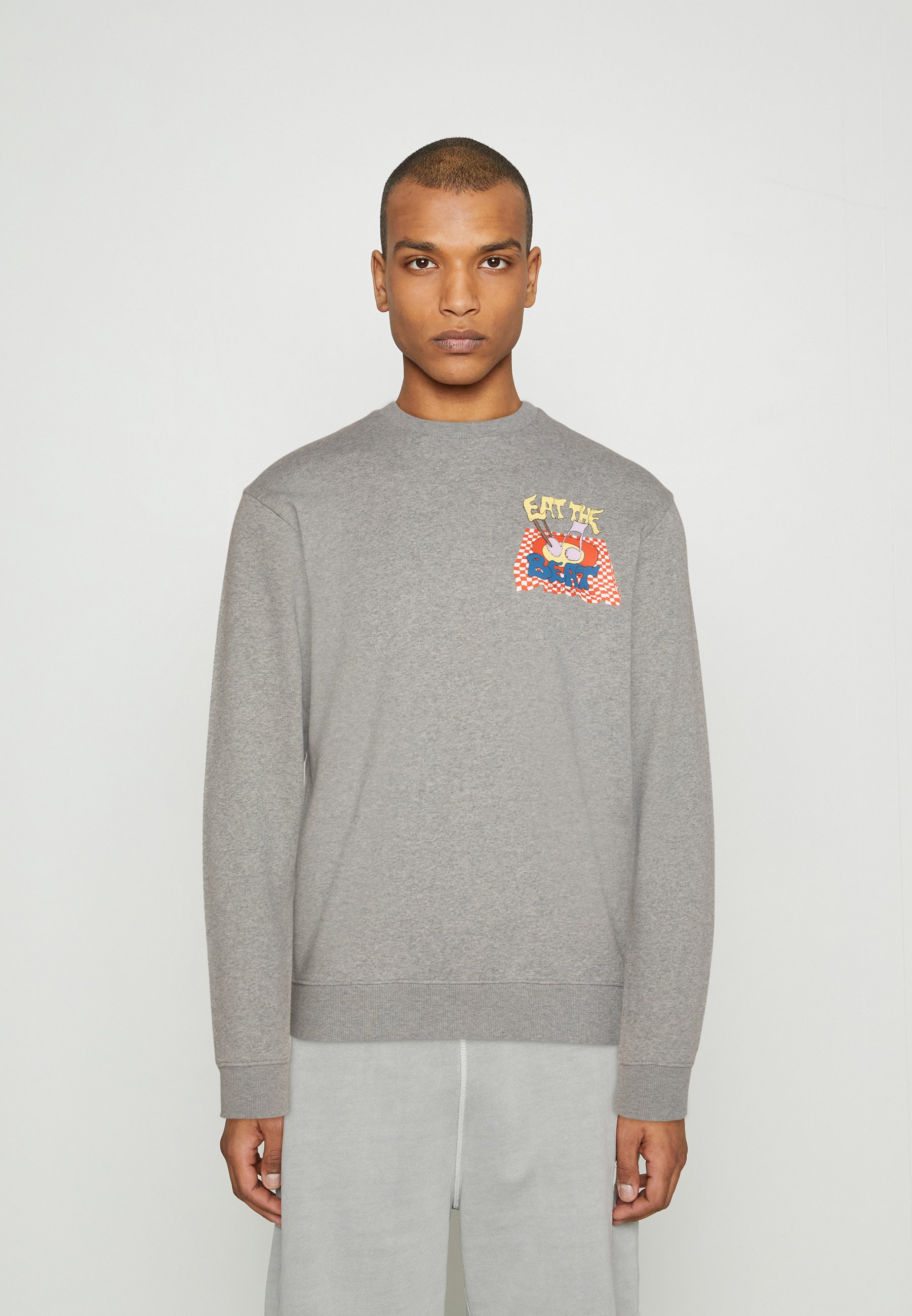 Scotch & Soda REGULAR FIT ARTWORK - Sweatshirt - grey melange/mottled grey