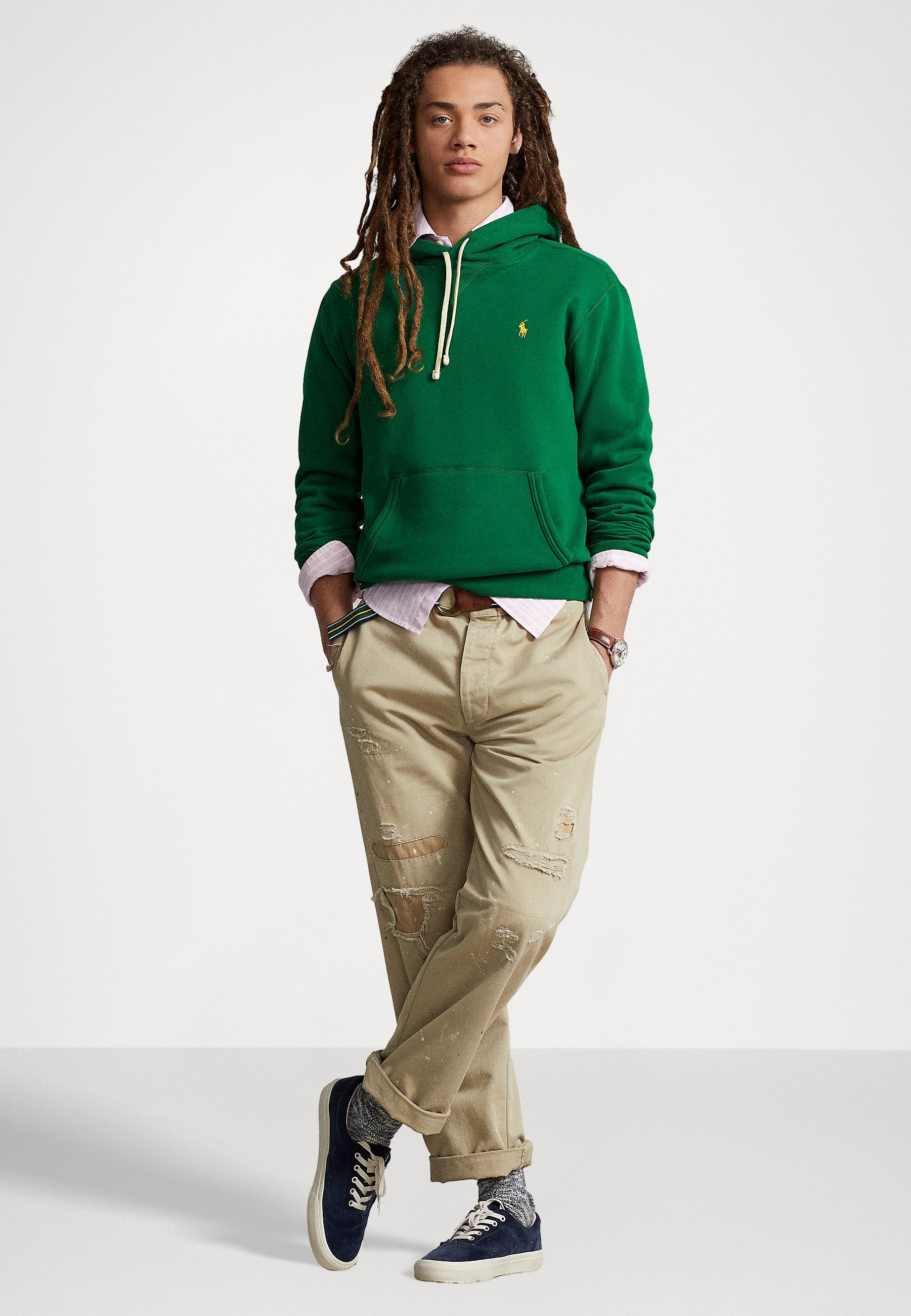 Polo Ralph Lauren LONG SLEEVE - Sweatshirt - athletic green/green