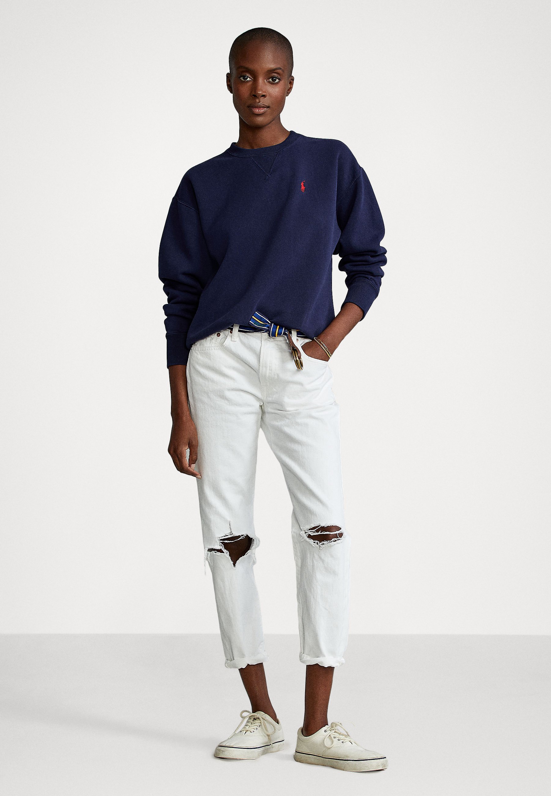 Polo Ralph Lauren LONG SLEEVE - Sweatshirt - cruise navy/dark blue