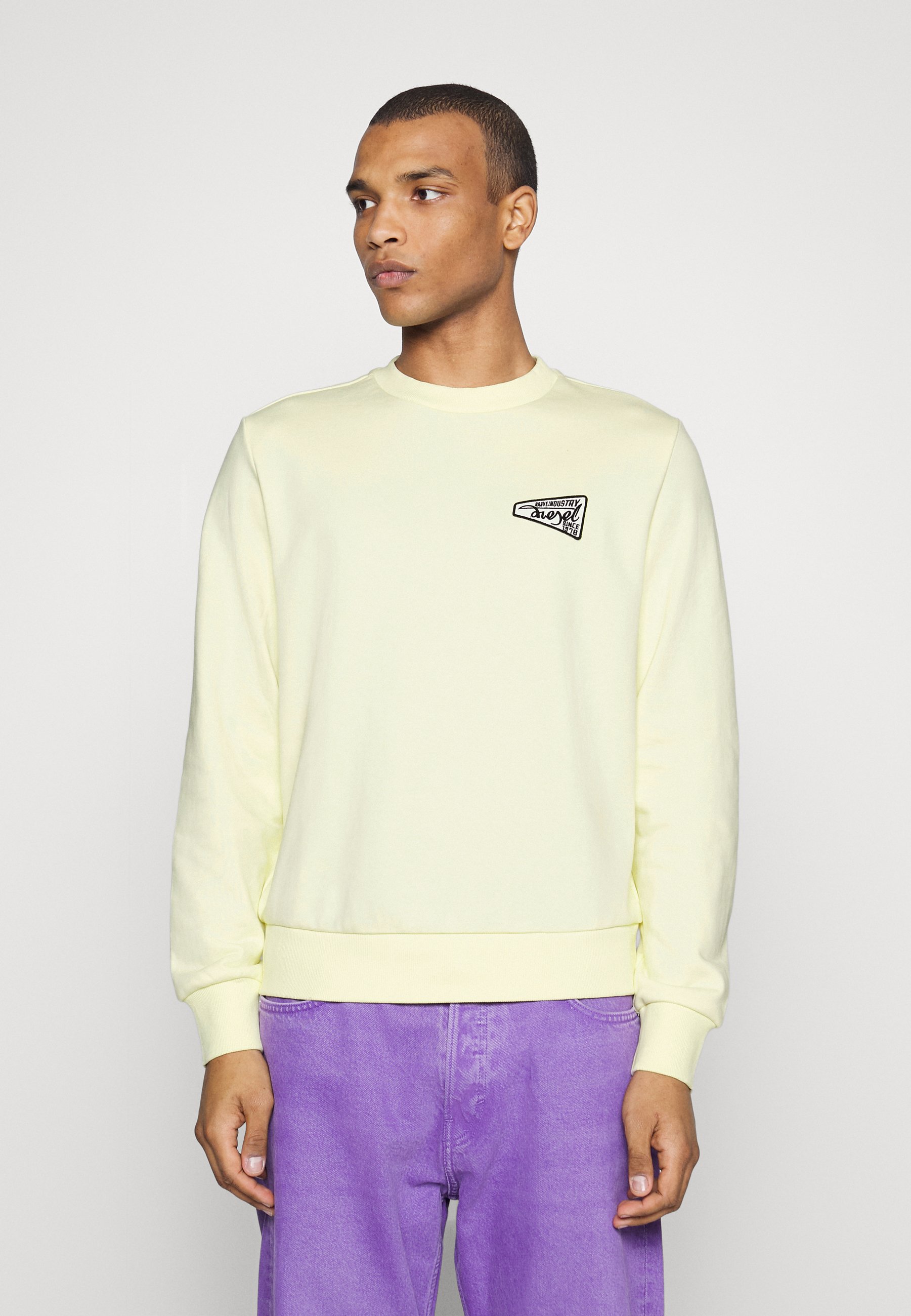 Diesel S GINN K31 UNISEX - Sweatshirt - yellow