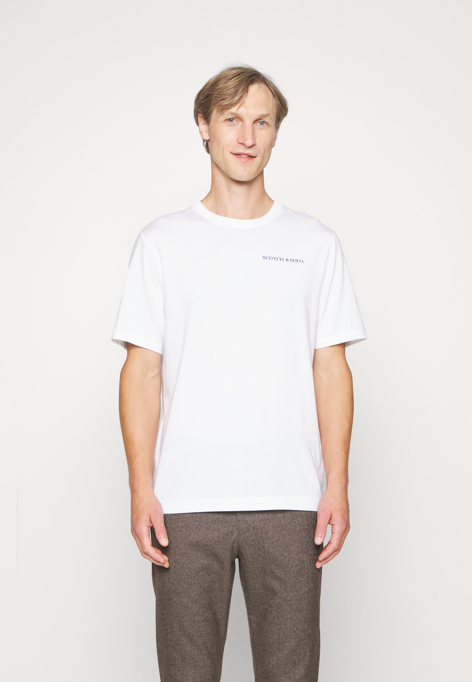 Scotch & Soda LOGO TEE - Basic T-shirt - white