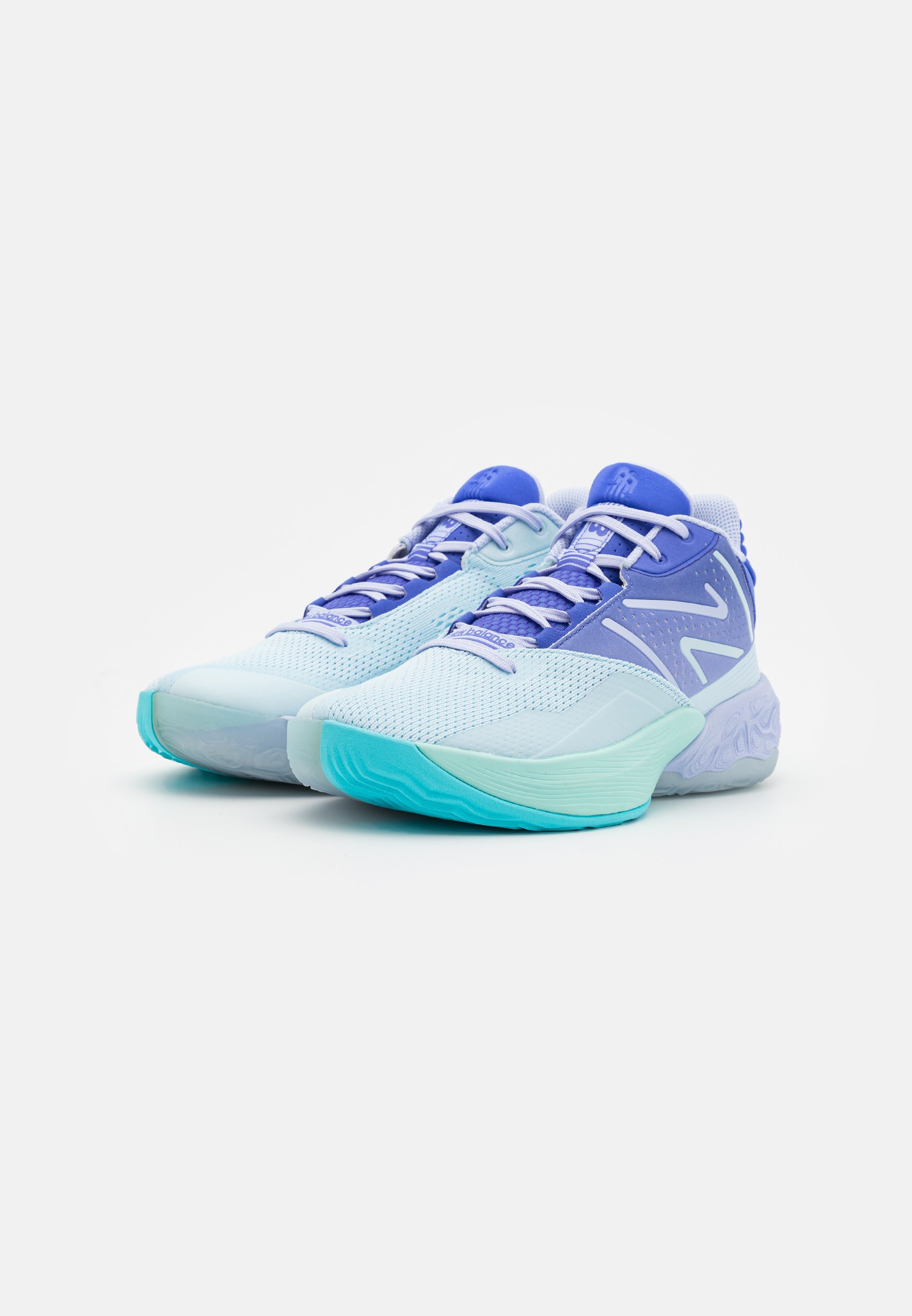 NB TWO WXY V4 UNISEX - Basketball shoes - aura/light blue