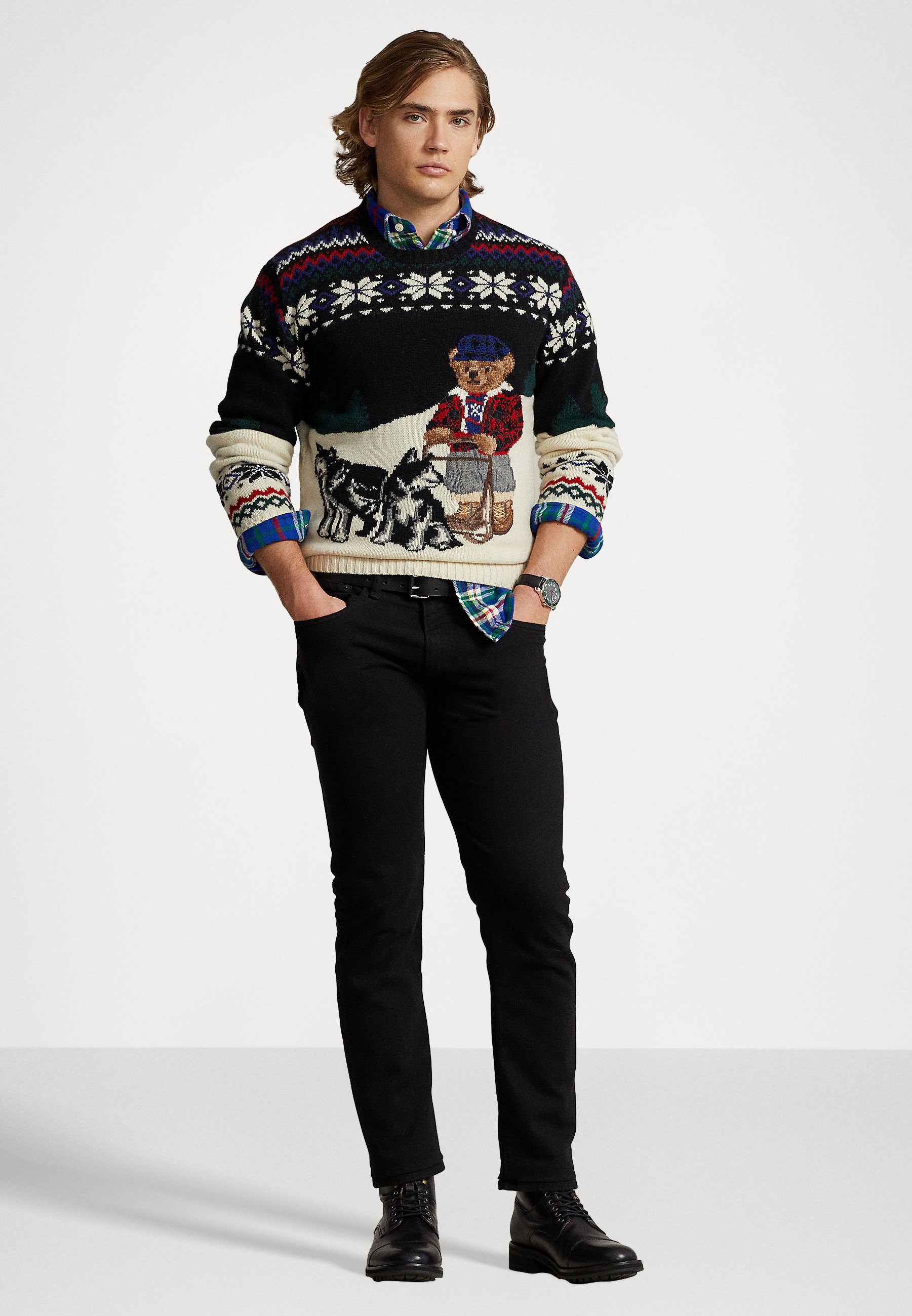 Polo Ralph Lauren LONG SLEEVE - Jumper - multi-coloured