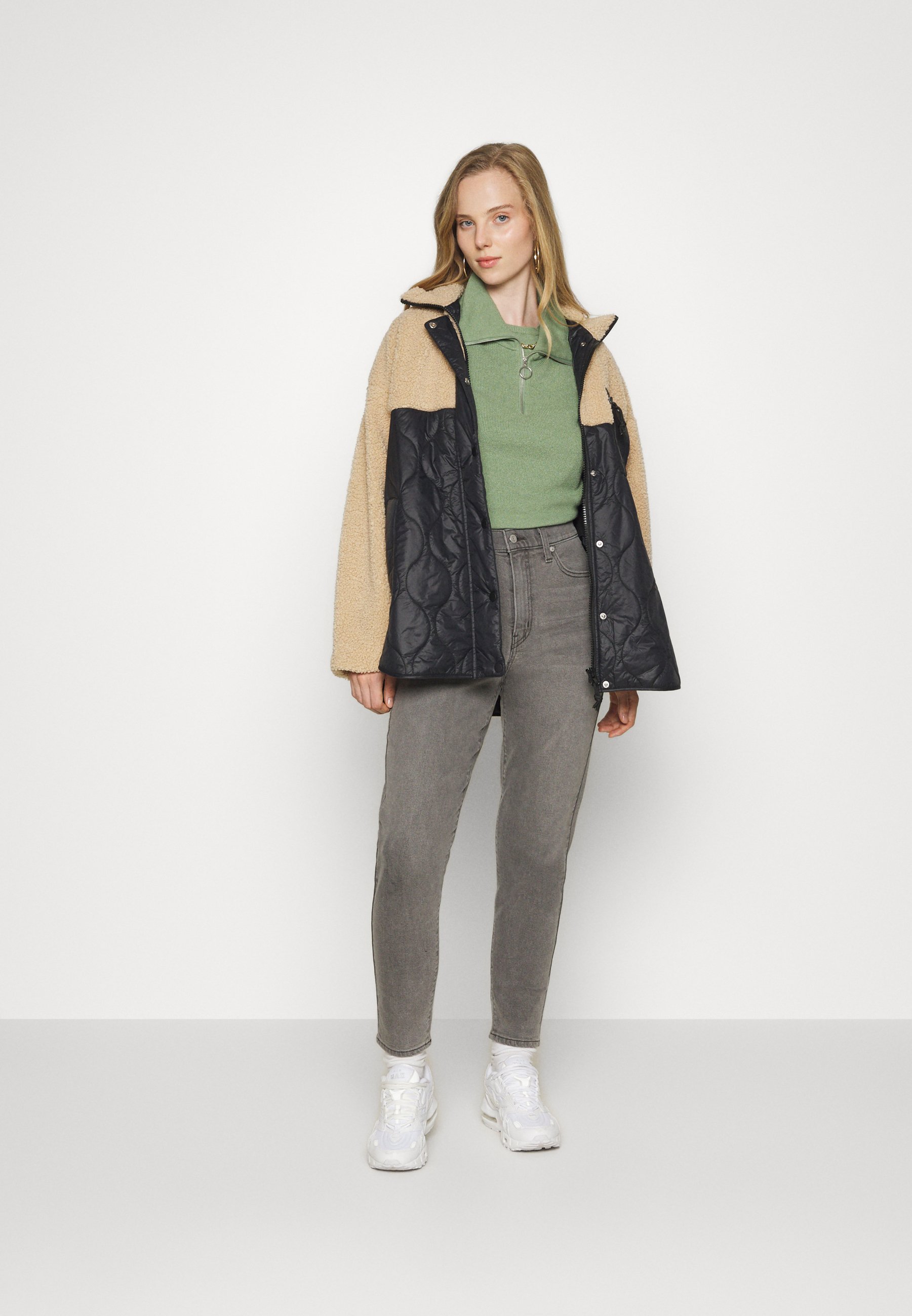 Levi's® HIGH WAISTED MOM - Jeans Tapered Fit - cosmic chatter/grey denim