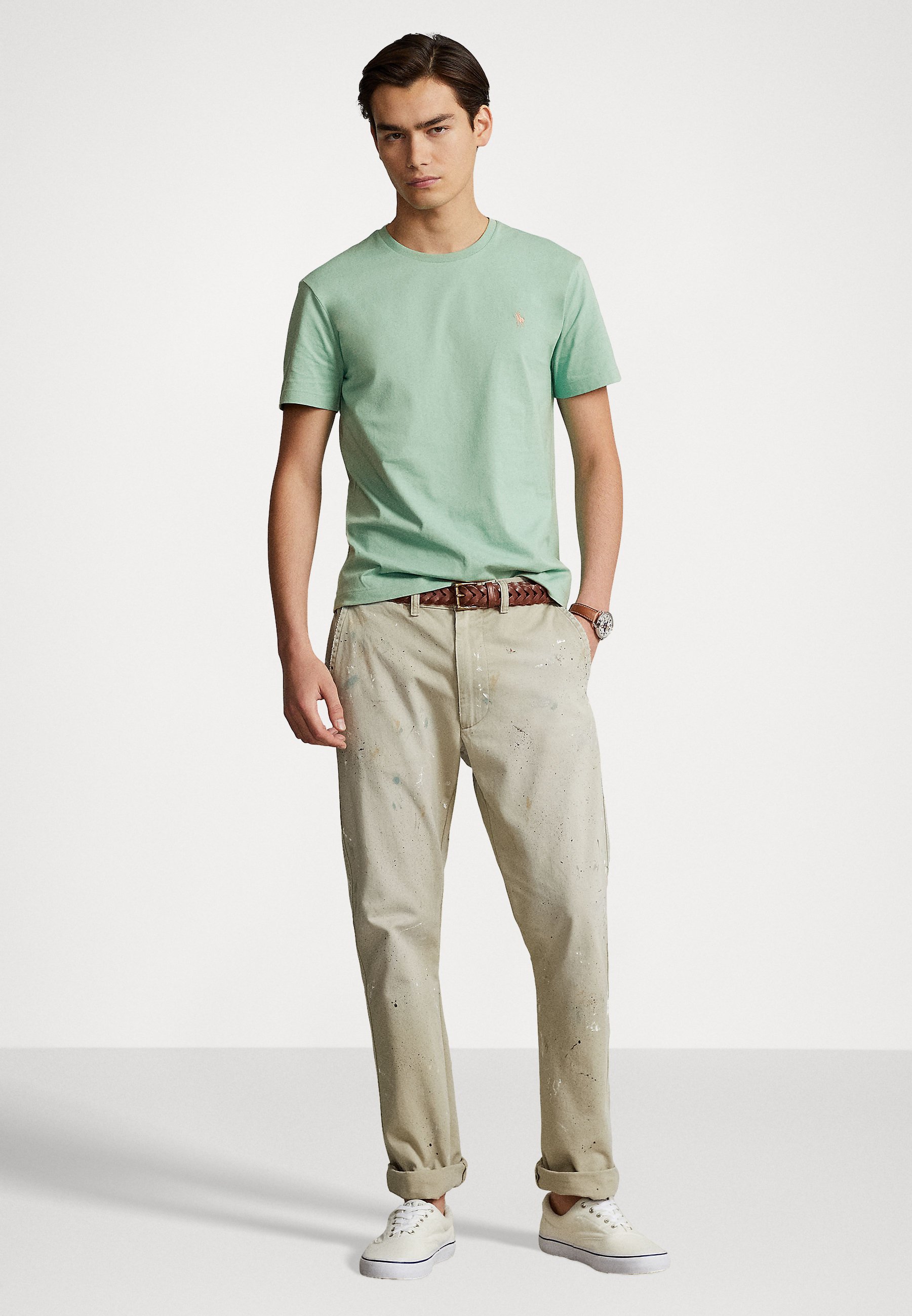 Polo Ralph Lauren SHORT SLEEVE - Basic T-shirt - essex green/green