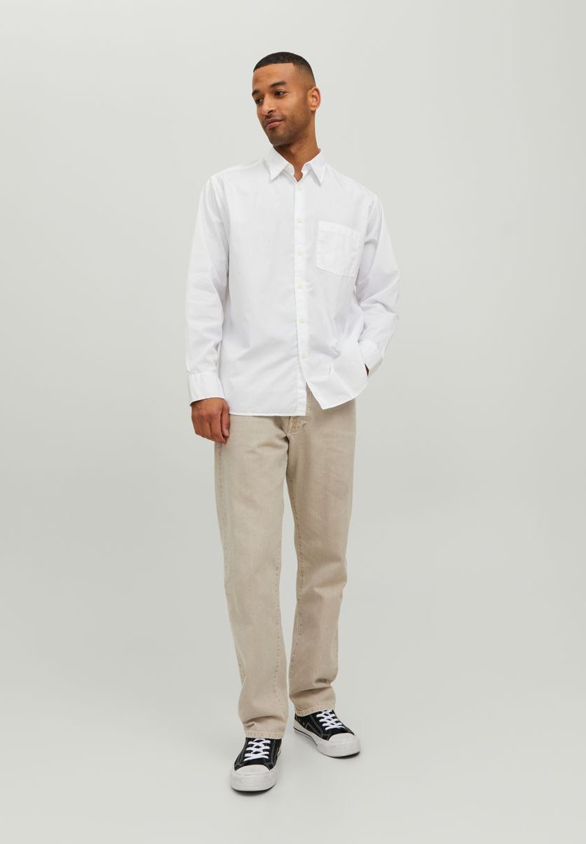 Jack &Jones JORBILL OVERSIZE UNISEX - Shirt - bright white/white