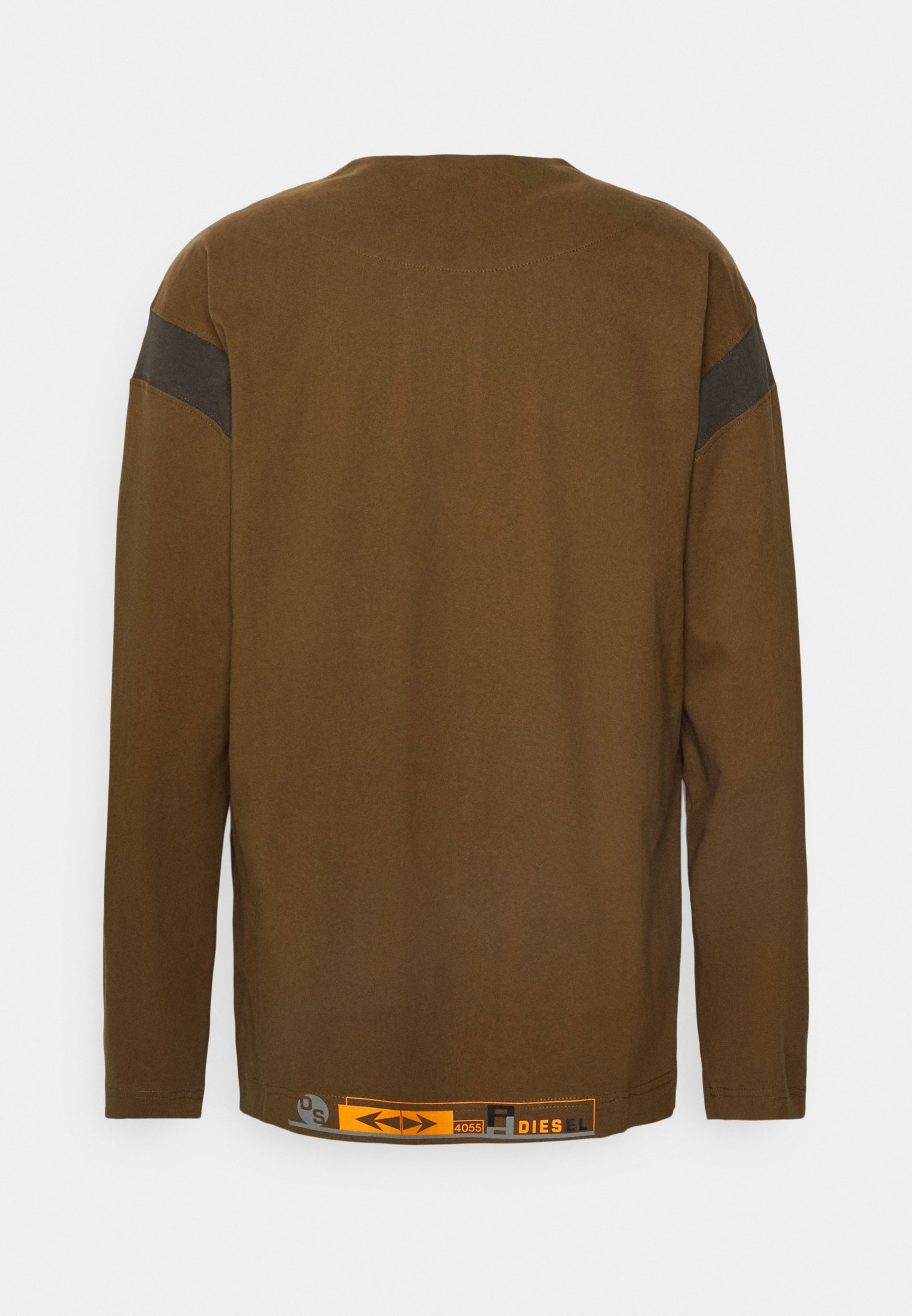 Diesel T-BEST-LS - Long sleeved top - green/brown/green