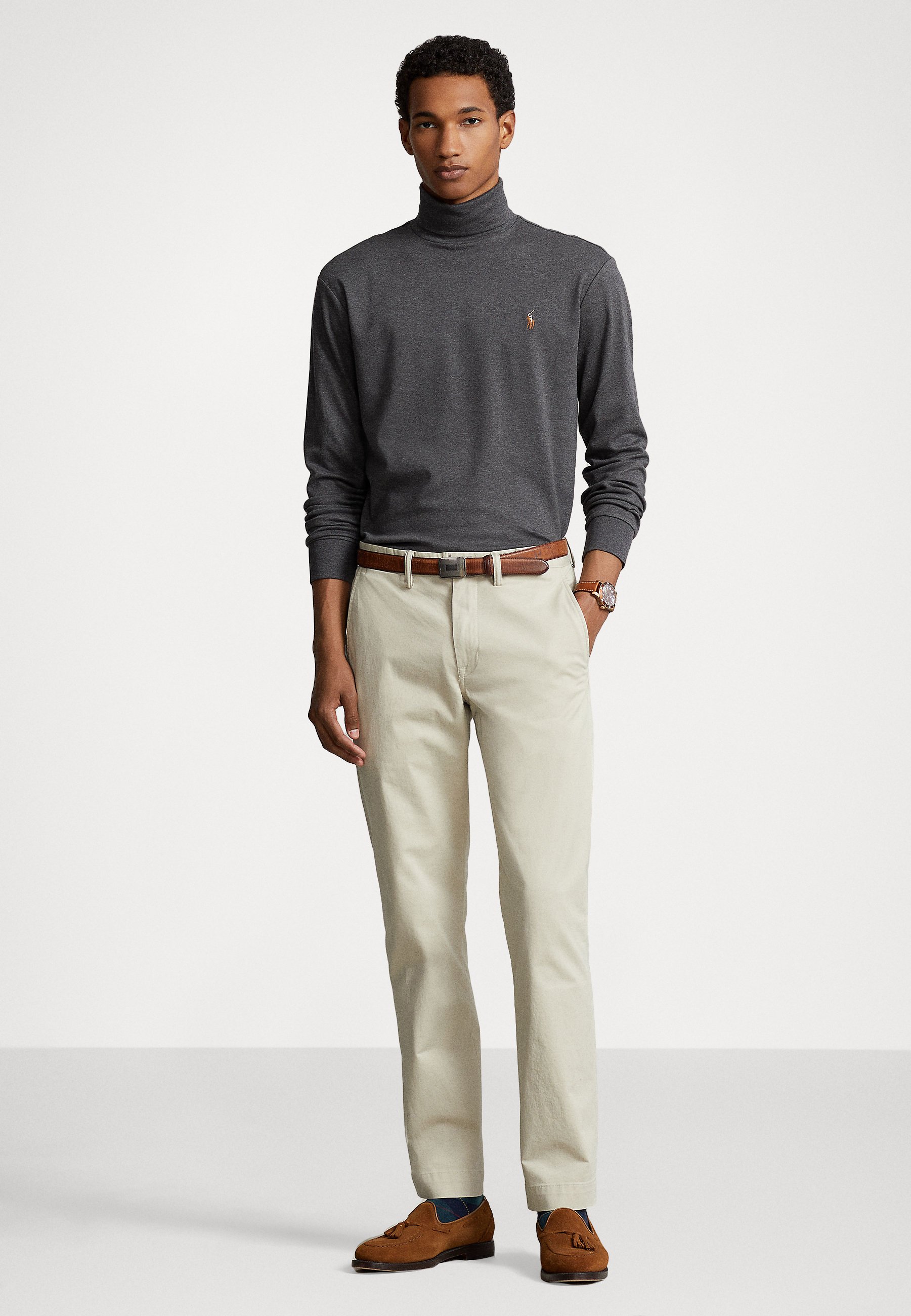 Polo Ralph Lauren LONG SLEEVE - Long sleeved top - barclay heather/grey