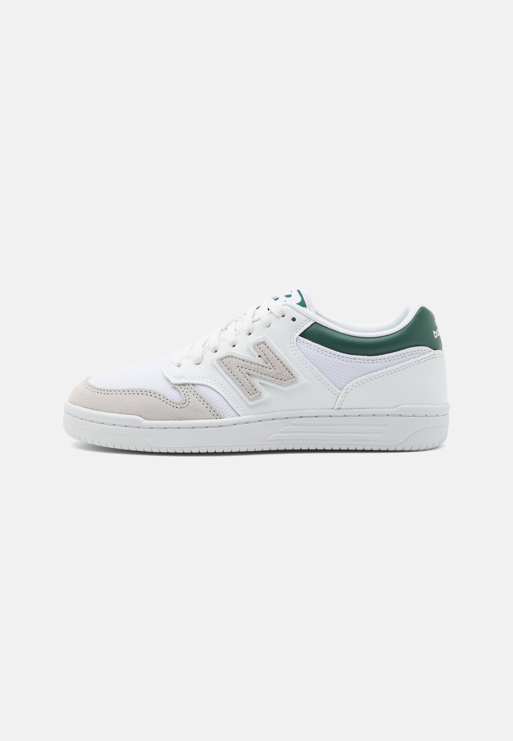 NB 480L UNISEX - Trainers - white/dark green/white