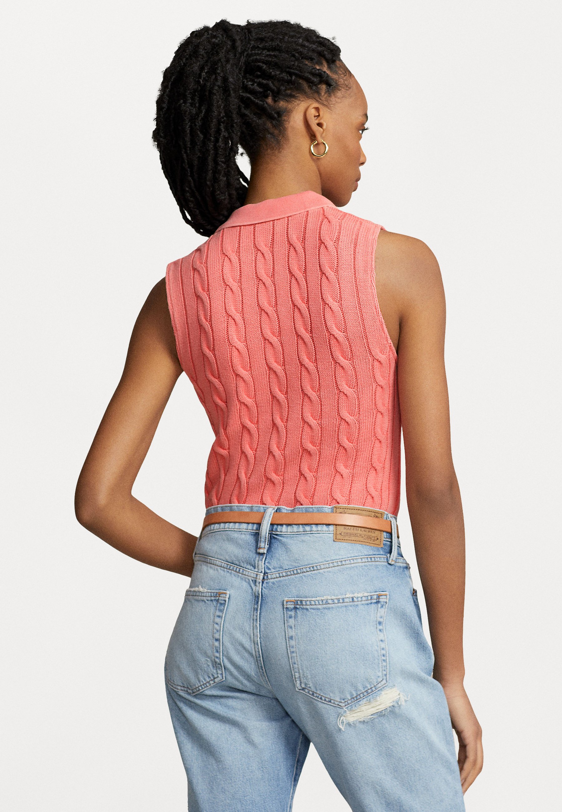 Polo Ralph Lauren SLEEVELESS - Polo shirt - ruby coral/light red