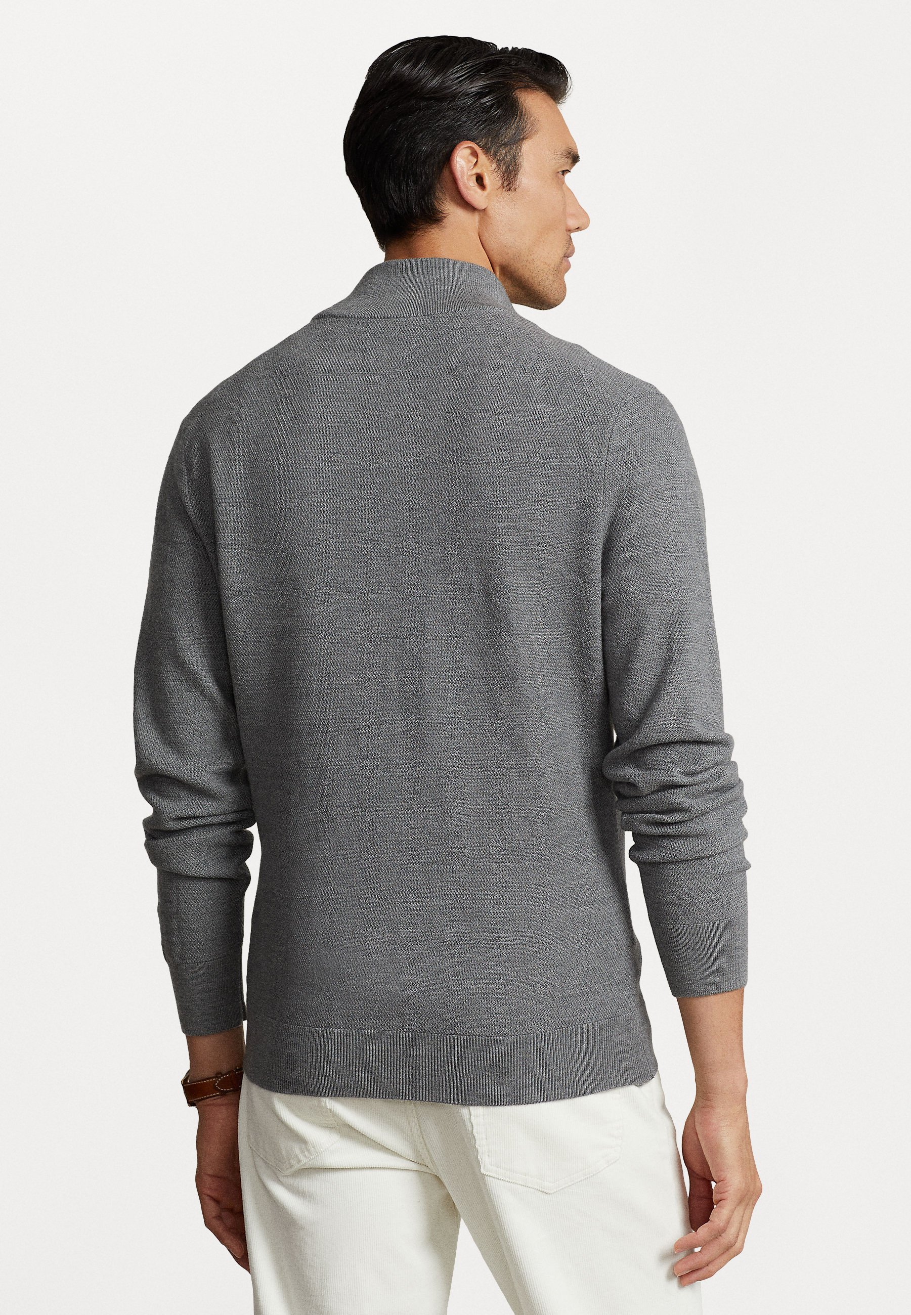 Polo Ralph Lauren LONG SLEEVE - Jumper - grey heather/grey