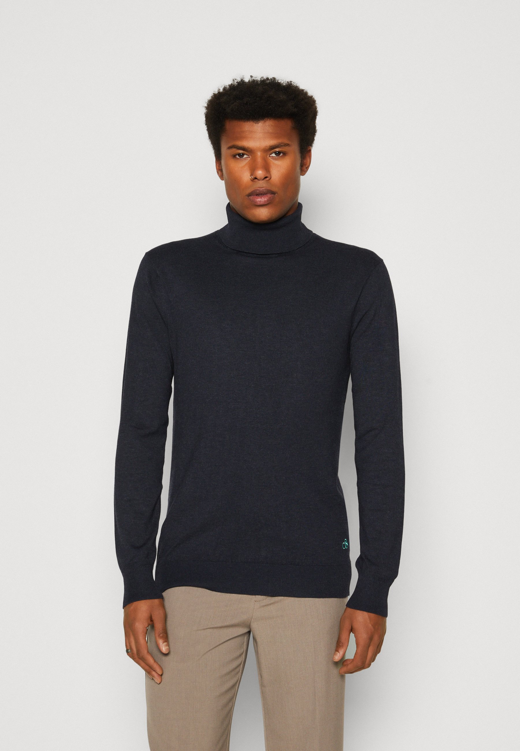 Scotch & Soda ESSENTIALS TURTLE  - Jumper - night/dark blue