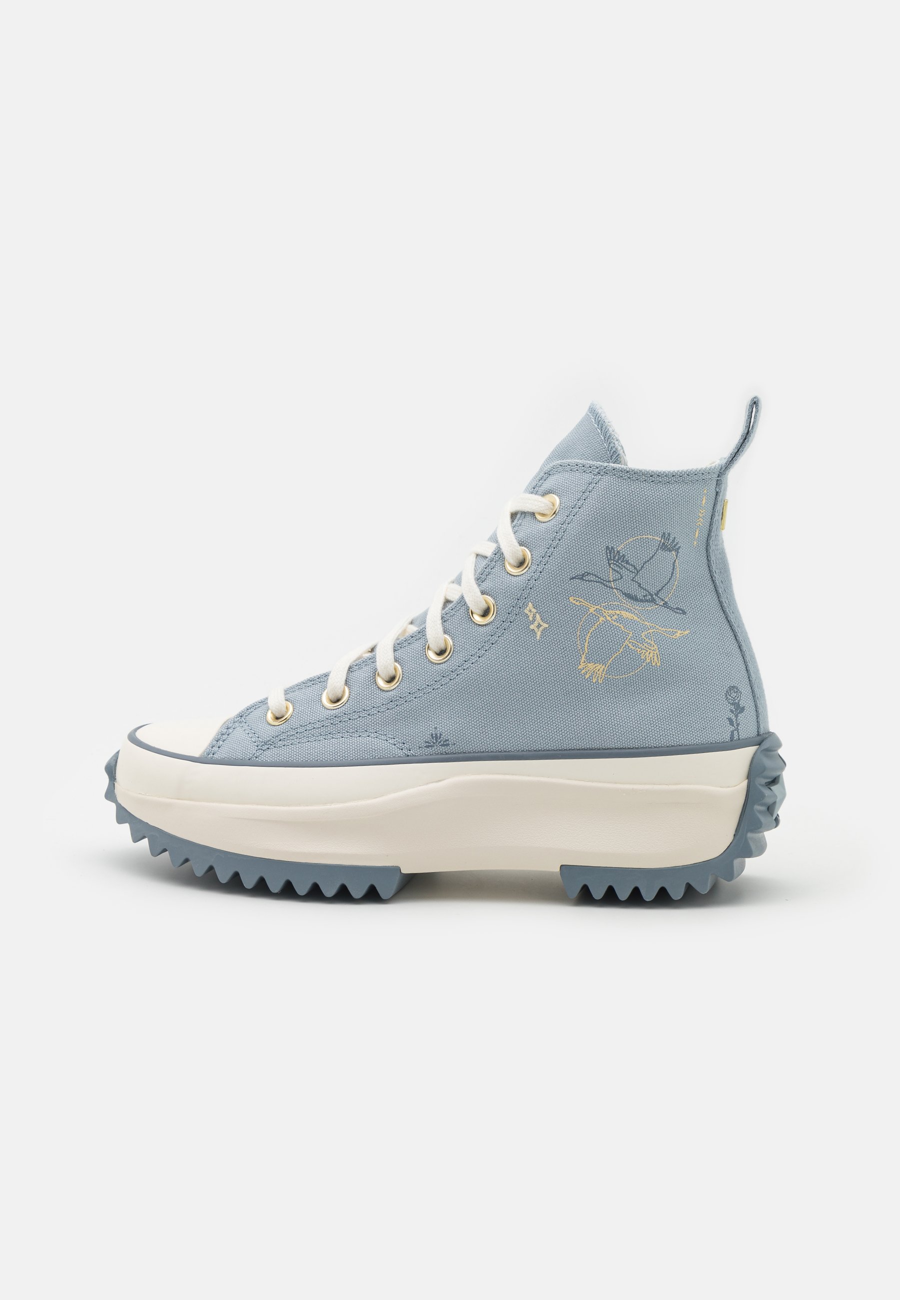 Converse RUN STAR HIKE - High-top trainers - heirloom silver/lunar grey/blue-grey