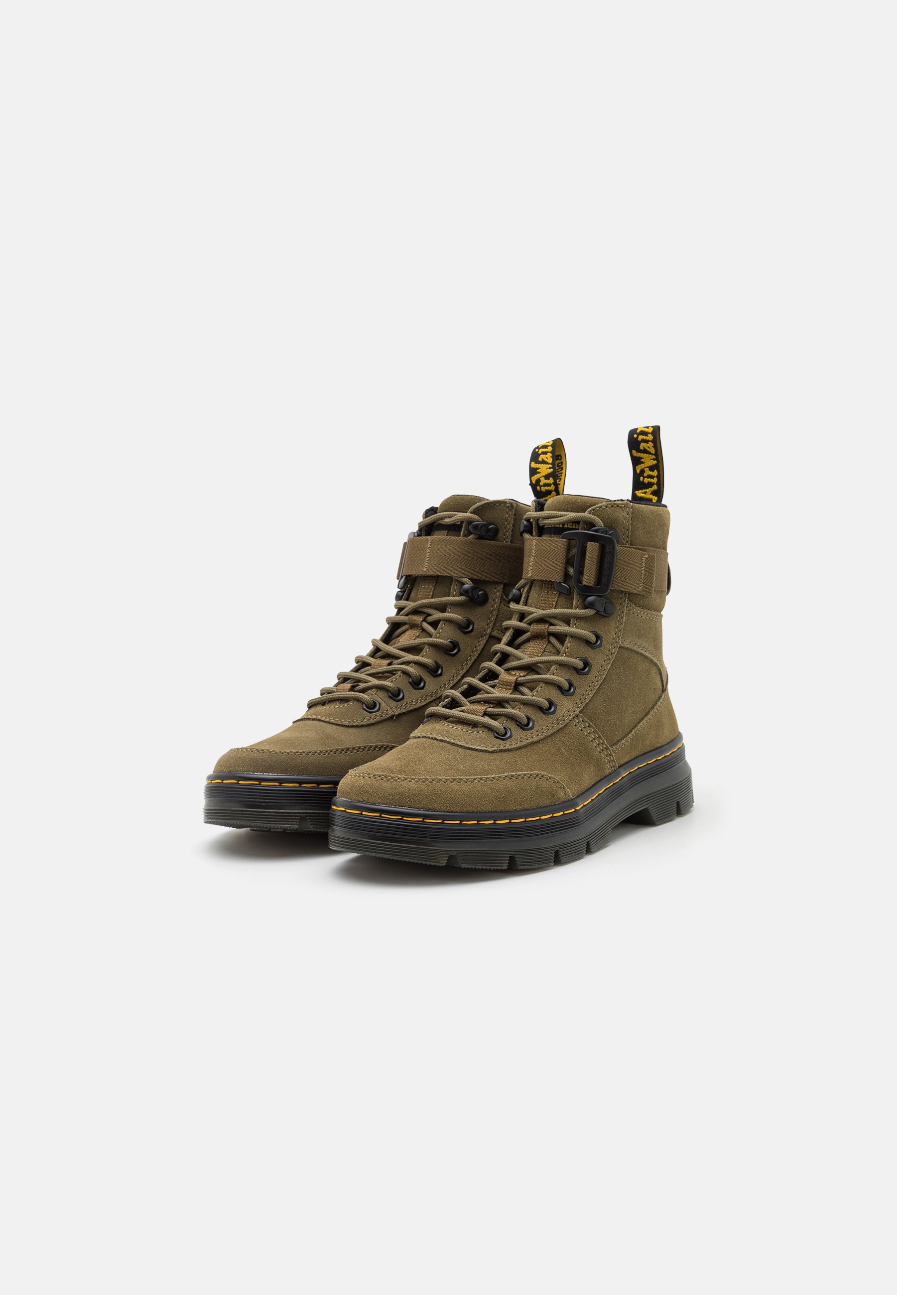 Dr. Martens COMBS TECH UNISEX - Platform ankle boots - olive