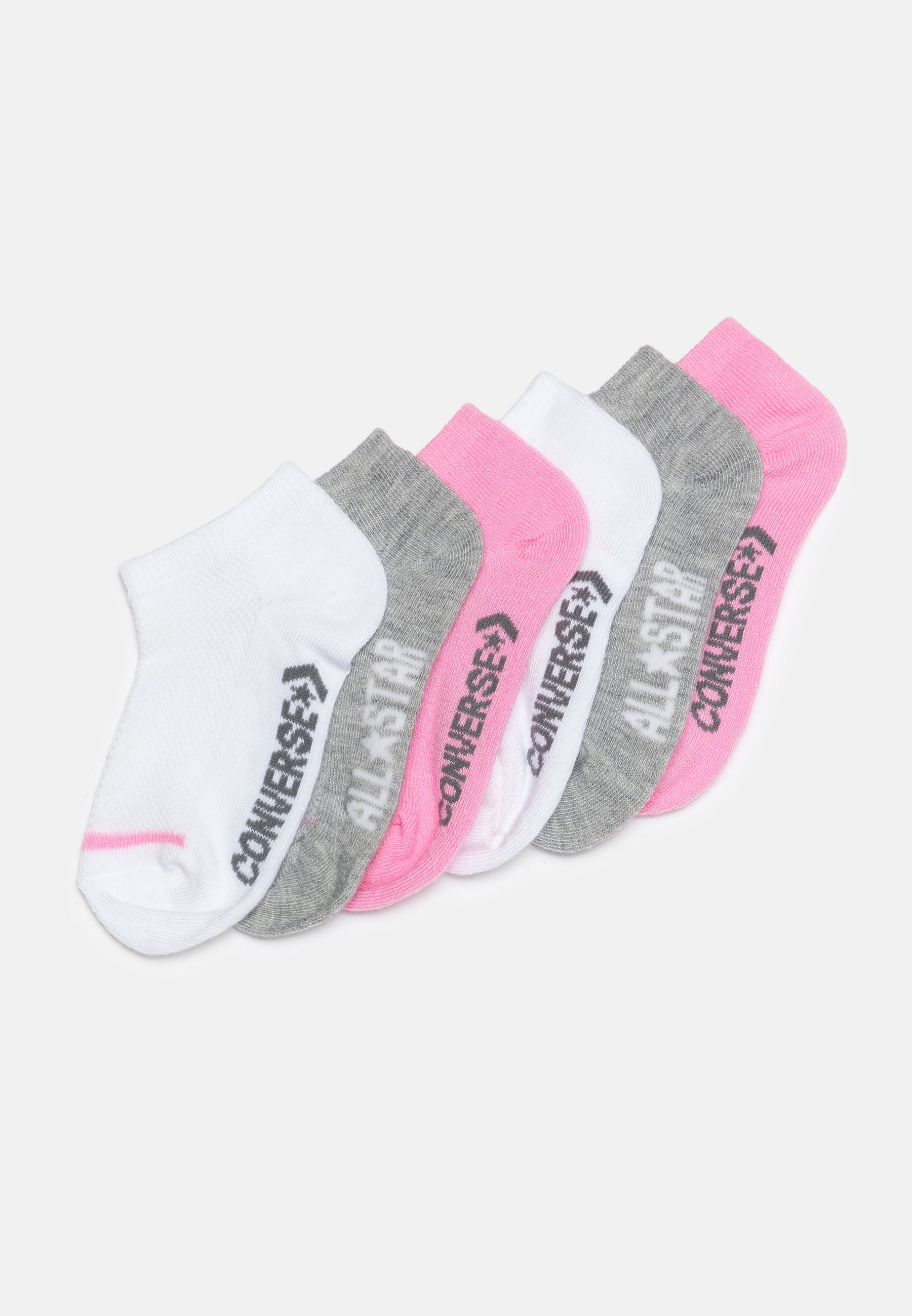Converse WORDMARK NO SHOW UNISEX 6 PACK  - Socks - converse pink/pink