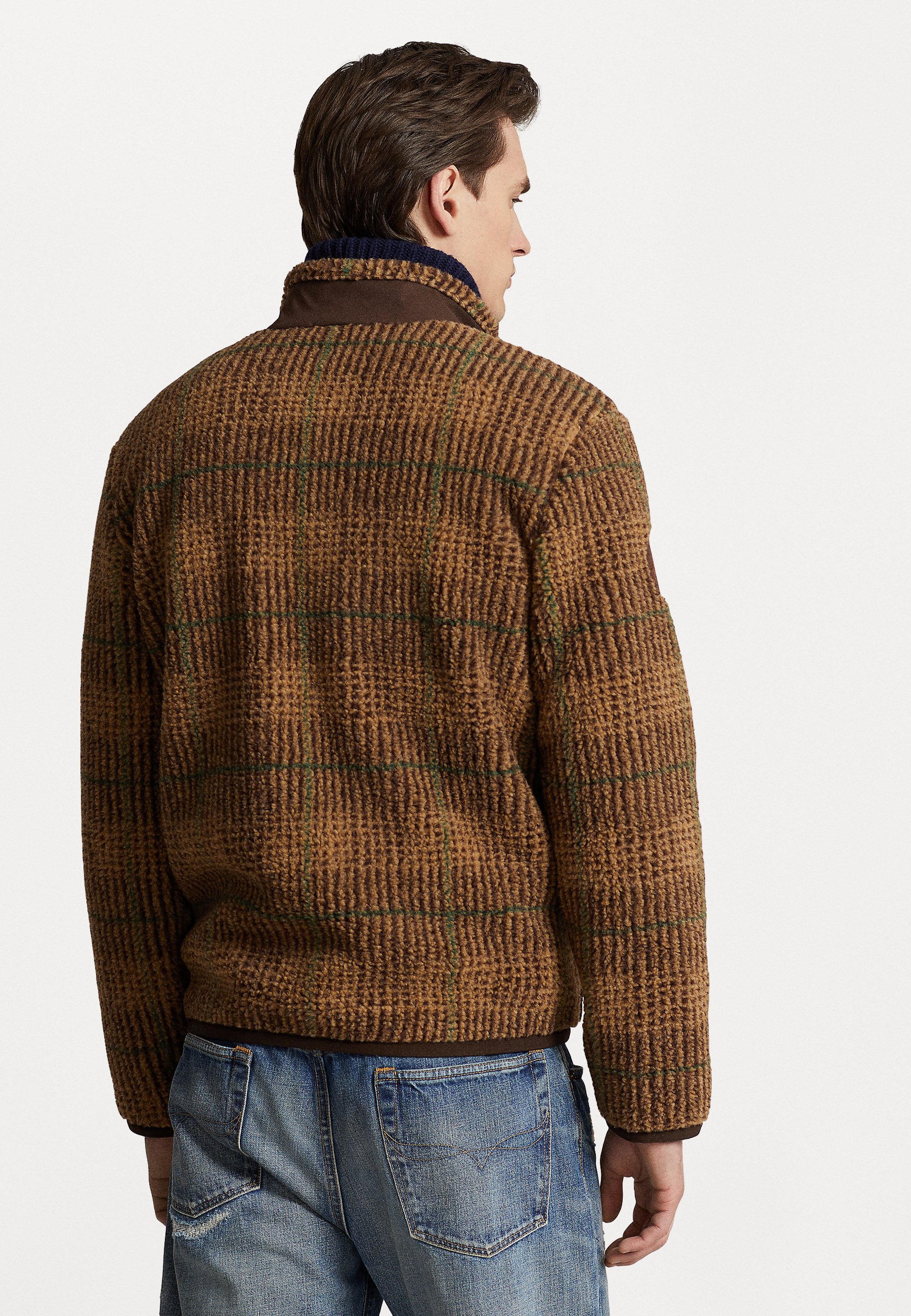 Polo Ralph Lauren JACKET LONG SLEEVE FULL ZIP - Summer jacket - glen plaid multi/brown