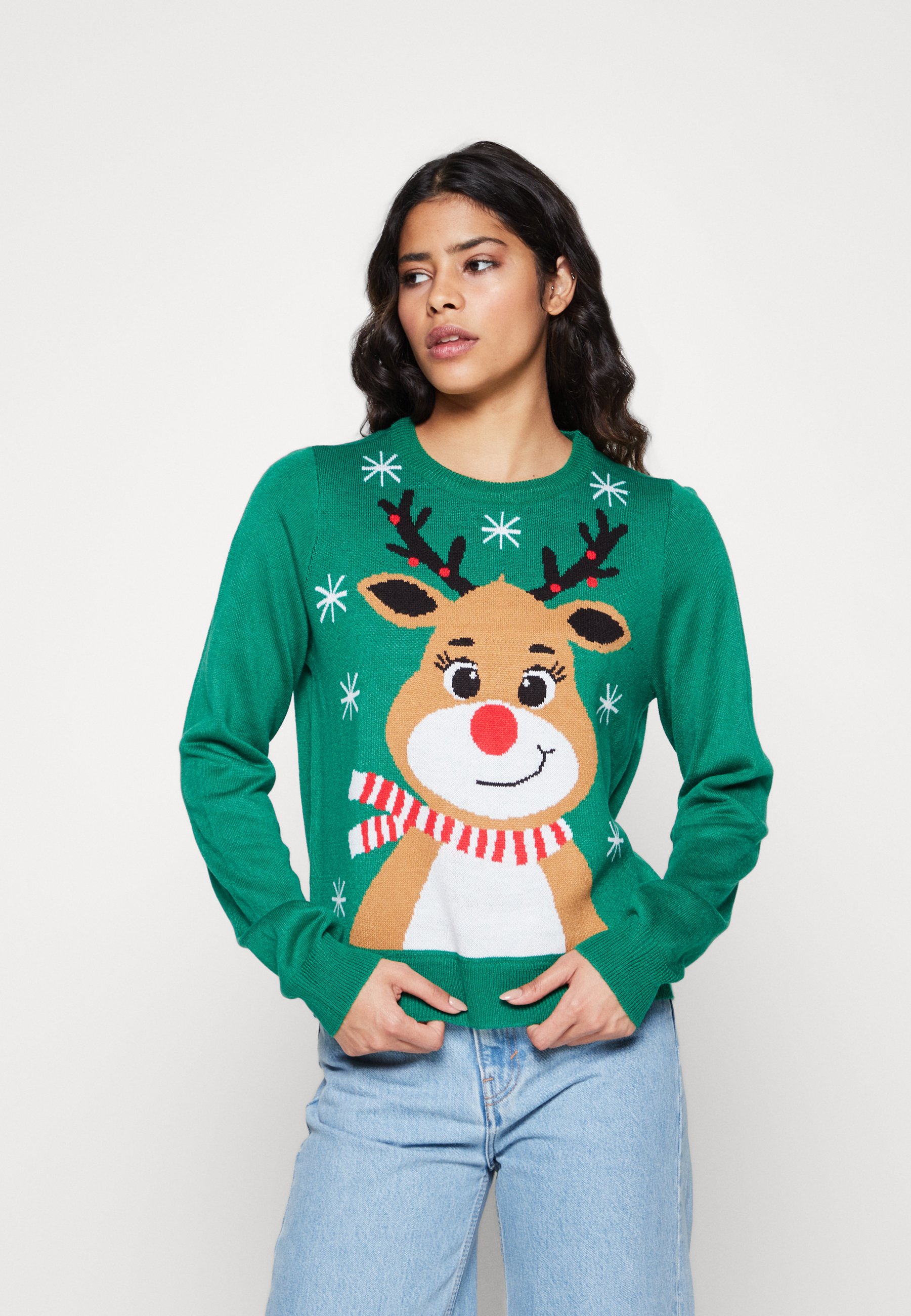 ONLY ONLXMAS RUDOLPHIA - Jumper - lush meadow/green