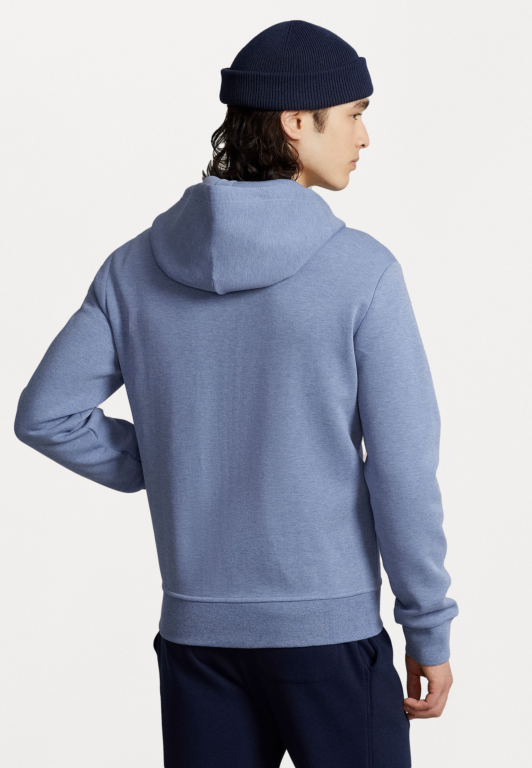 Polo Ralph Lauren LONG SLEEVE - Zip-up sweatshirt - lattice blue heather/light blue